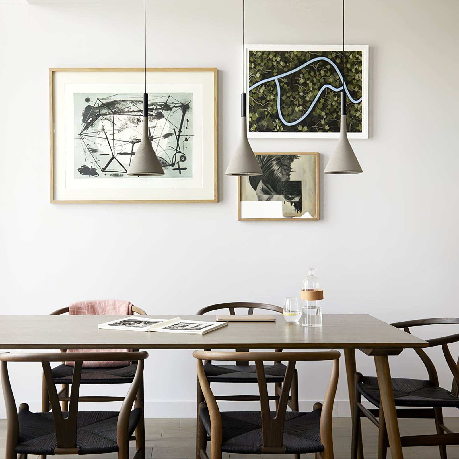 Conical Concrete Pendant Light - Letslighting