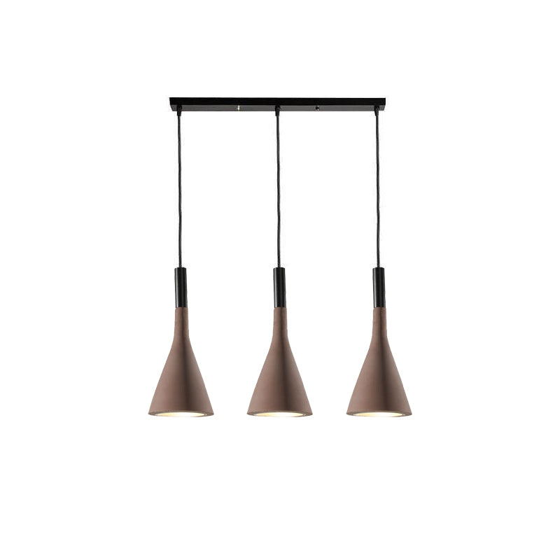Conical Concrete Pendant Light - Letslighting