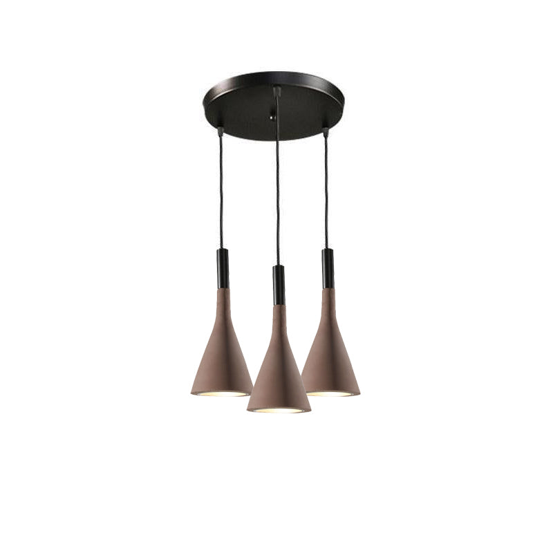 Conical Concrete Pendant Light - Letslighting