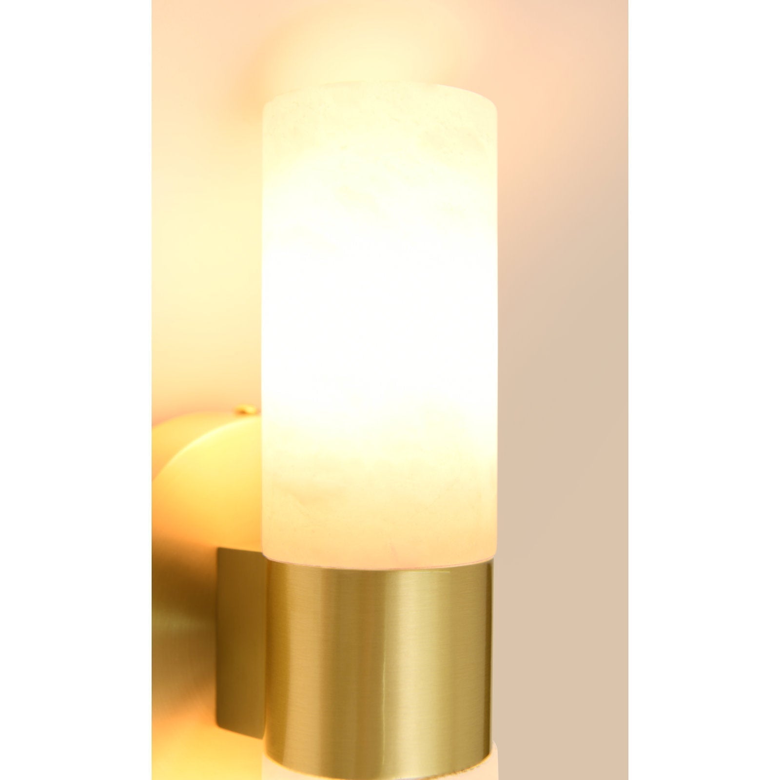 Alight Modern Minimalist Metal Alabaster Wall Lamp - Lamp Copper