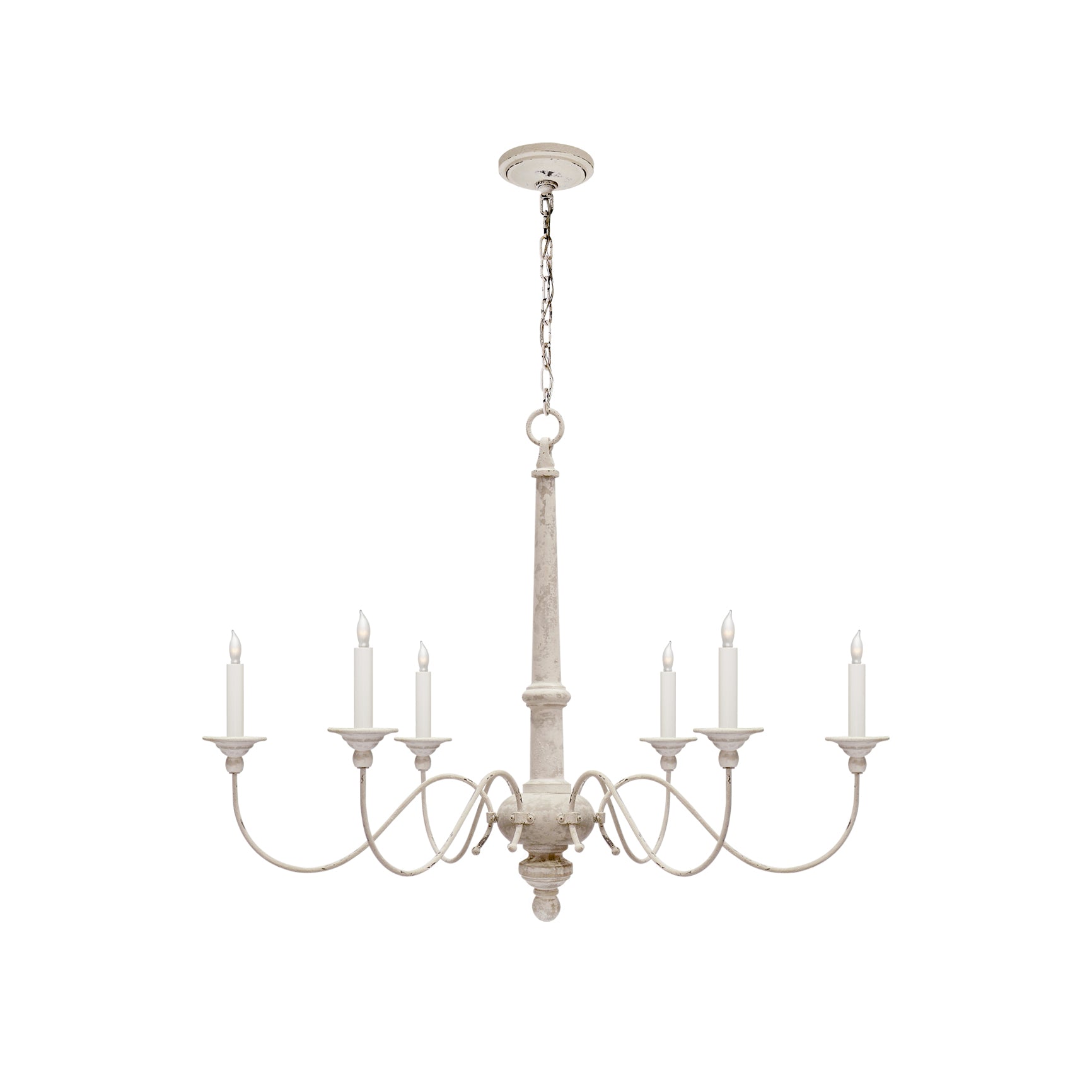 Zoliria Postmodern Luxury Old White Metal Chandelier - Lamp Copper