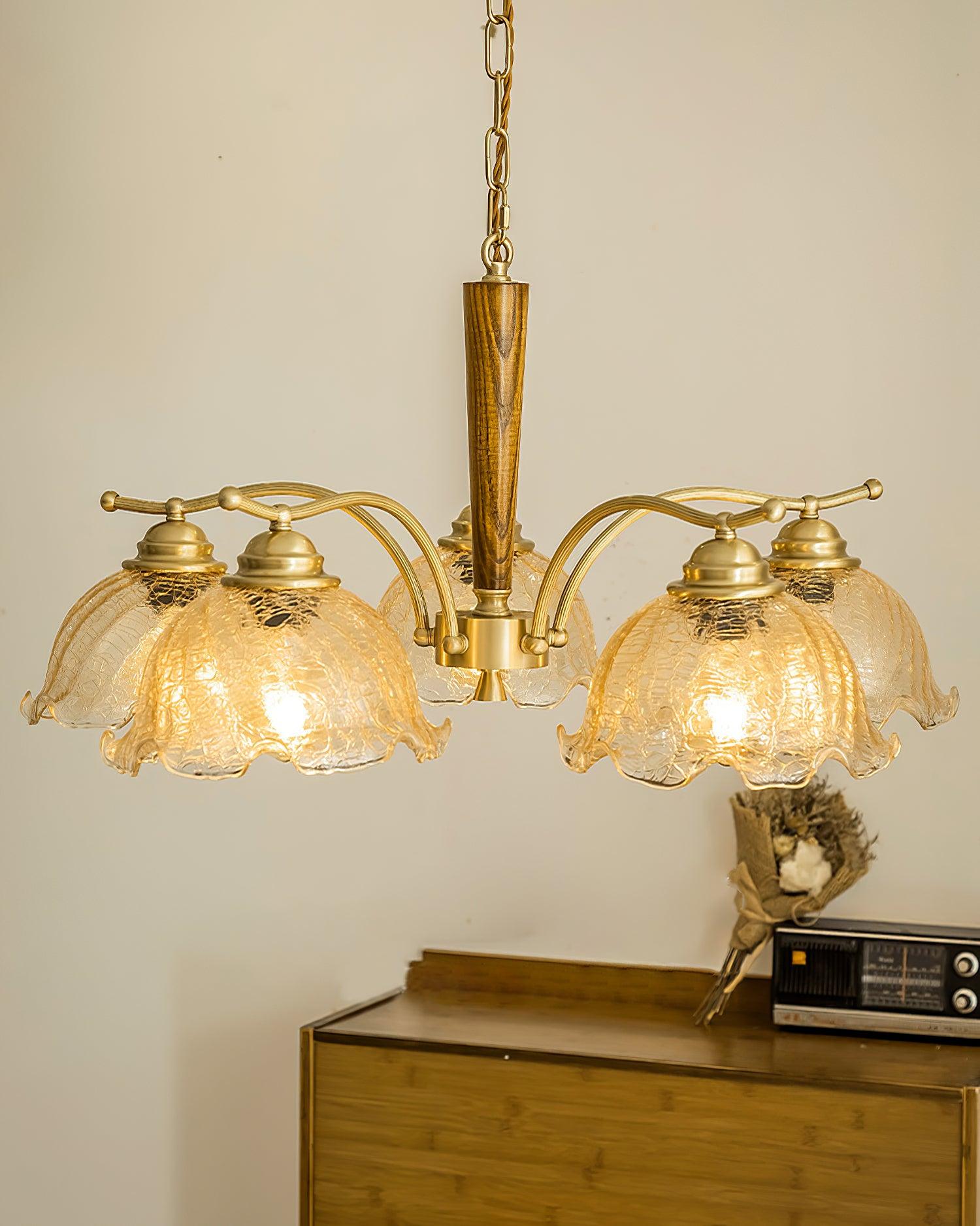 Orchid Vintage Glass Chandelier - Letslighting
