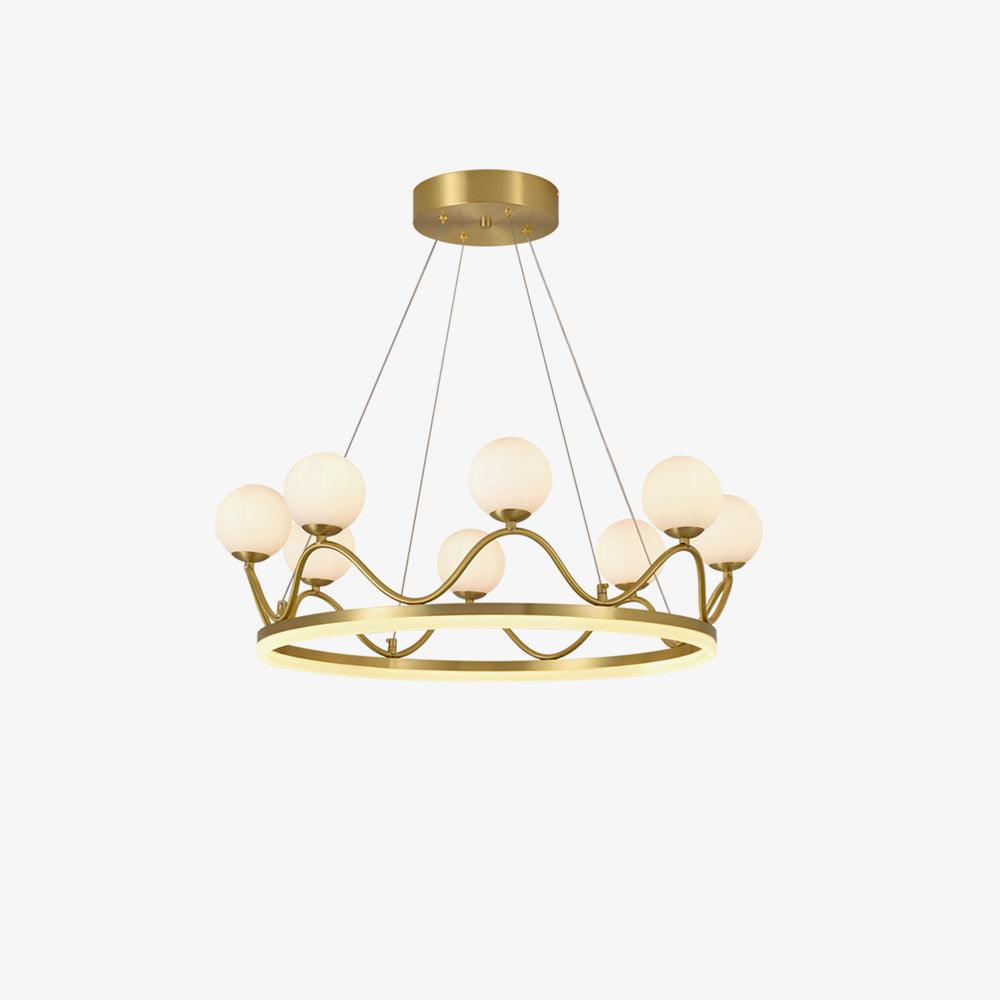 Crown Brass Chandelier - Letslighting