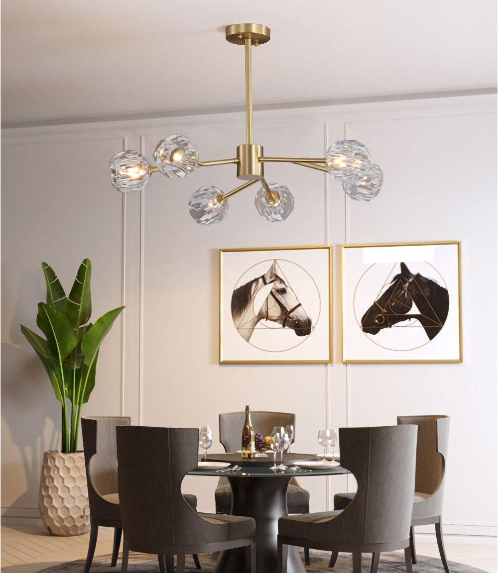 Crystal Ball Round Cluster Chandelier - Letslighting