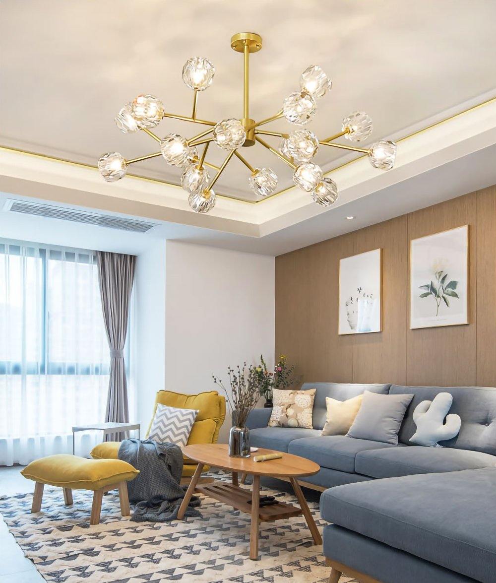 Crystal Ball Round Cluster Chandelier - Letslighting