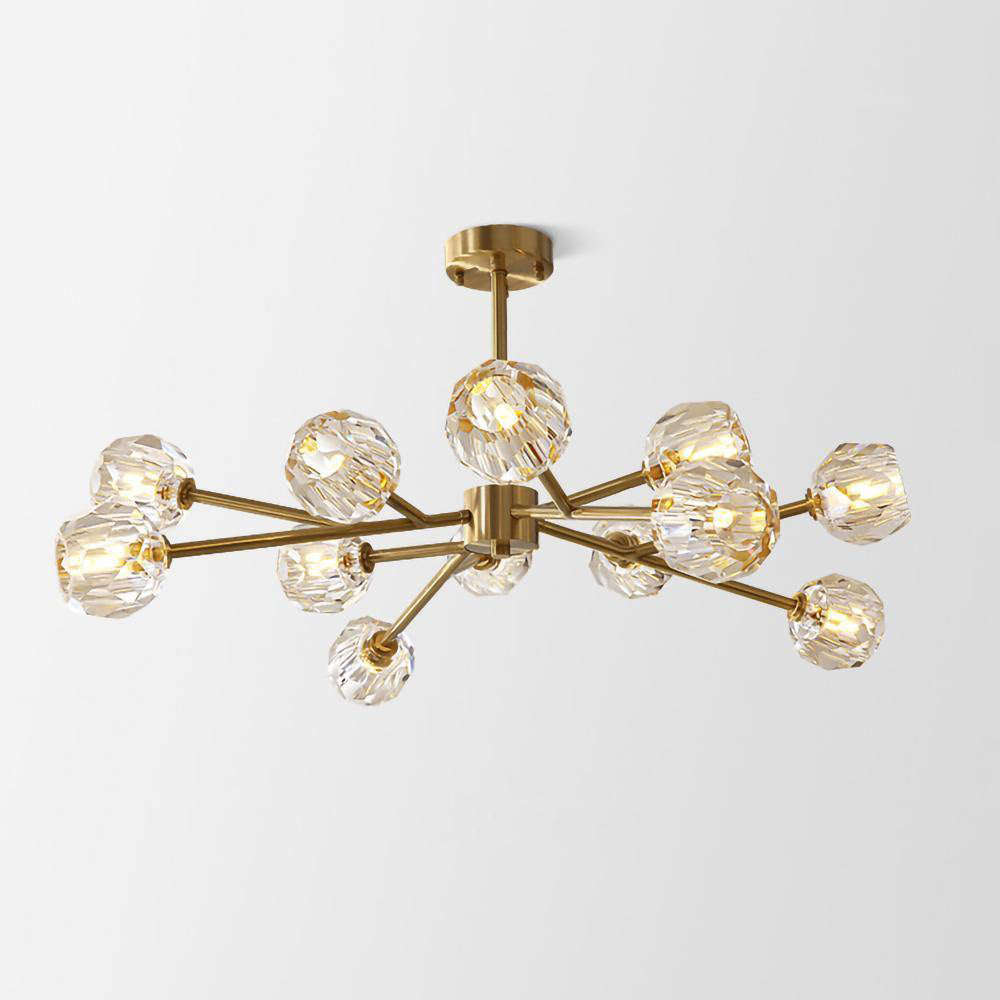 Crystal Ball Round Cluster Chandelier - Letslighting