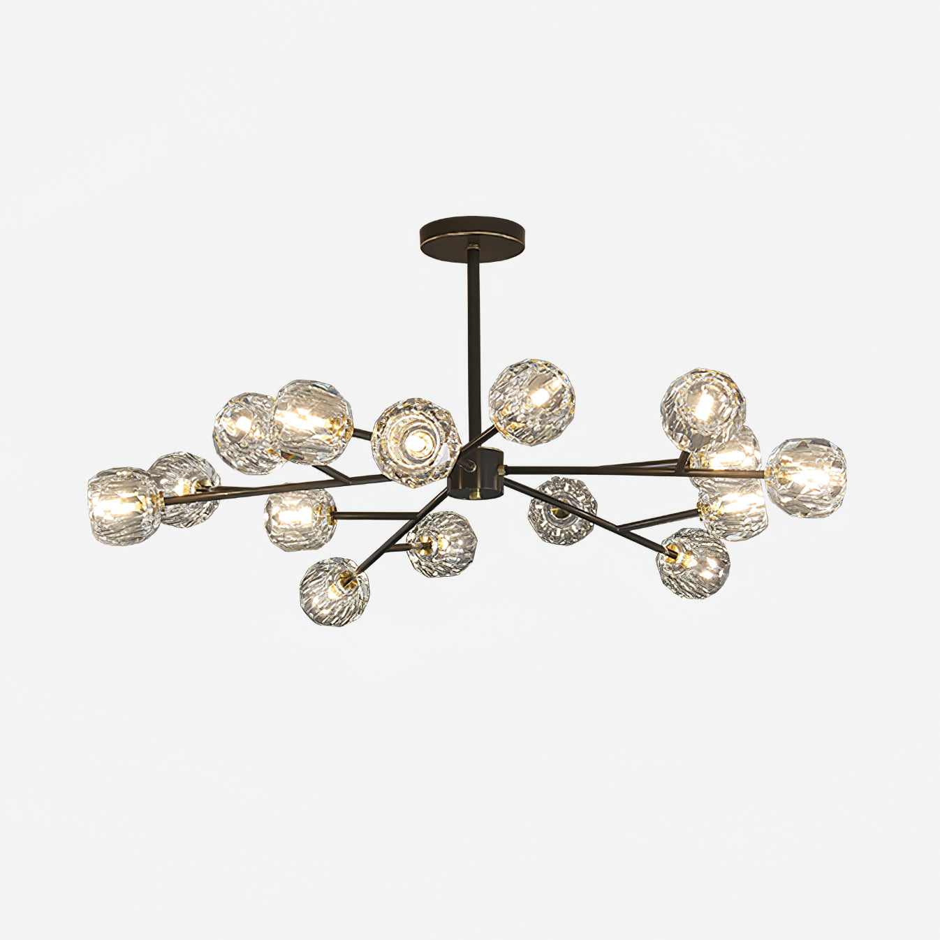 Crystal Ball Round Cluster Chandelier - Letslighting