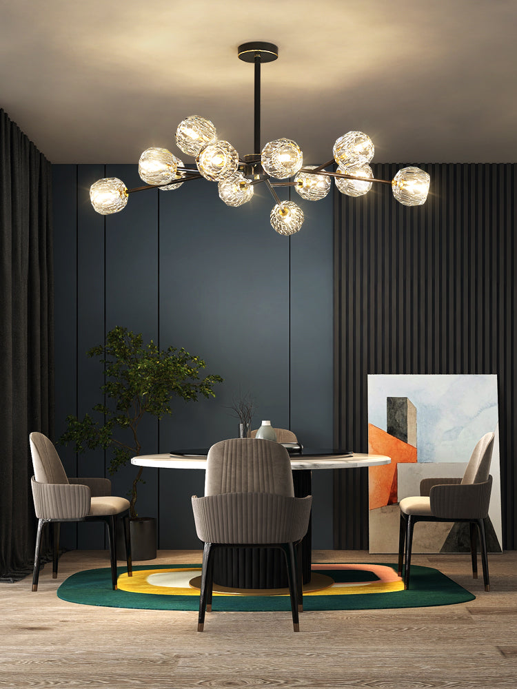 Crystal Ball Round Cluster Chandelier - Letslighting