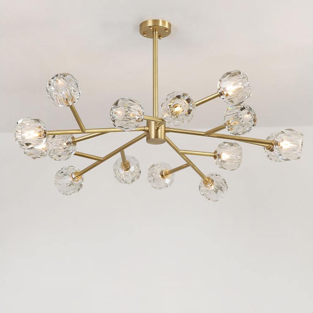 Crystal Ball Round Cluster Chandelier - Letslighting