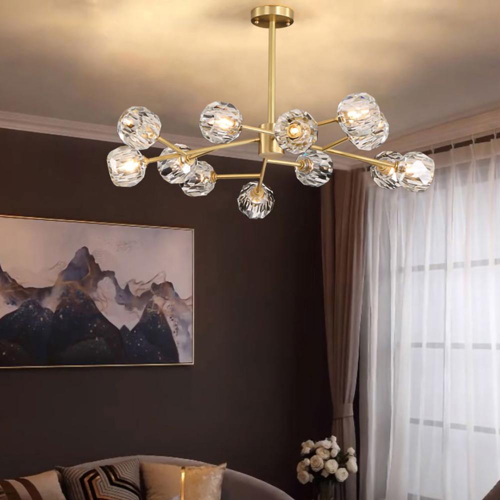 Crystal Ball Round Cluster Chandelier - Letslighting