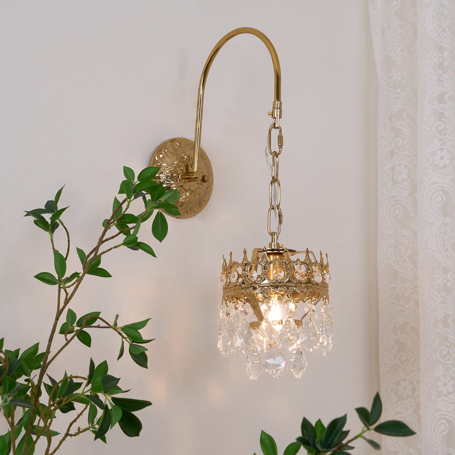 Crystal Crown Sconce - Letslighting