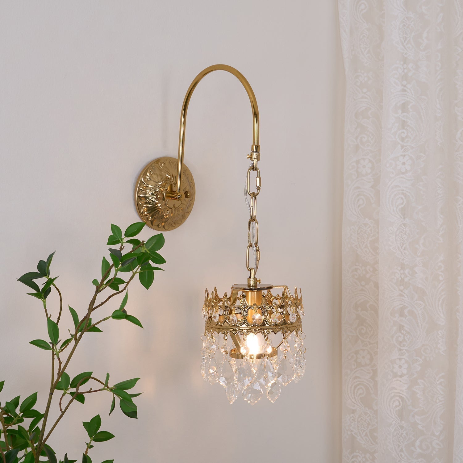Crystal Crown Sconce - Letslighting