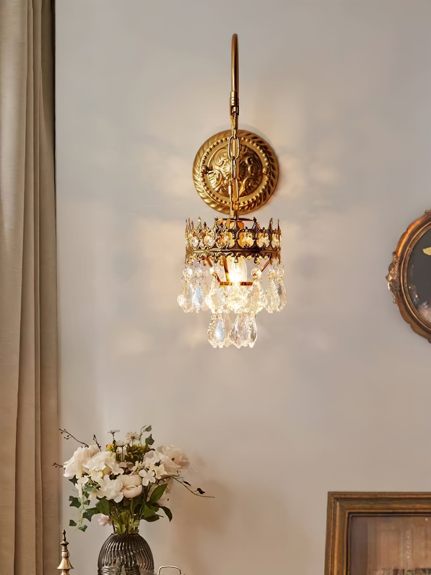 Crystal Crown Sconce - Letslighting
