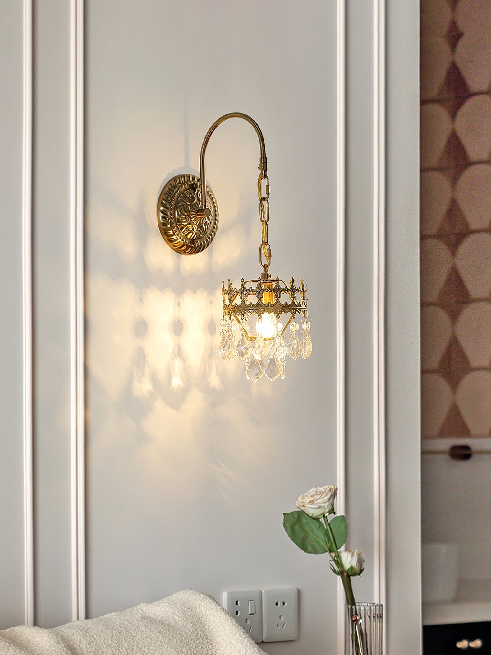 Crystal Crown Sconce - Letslighting