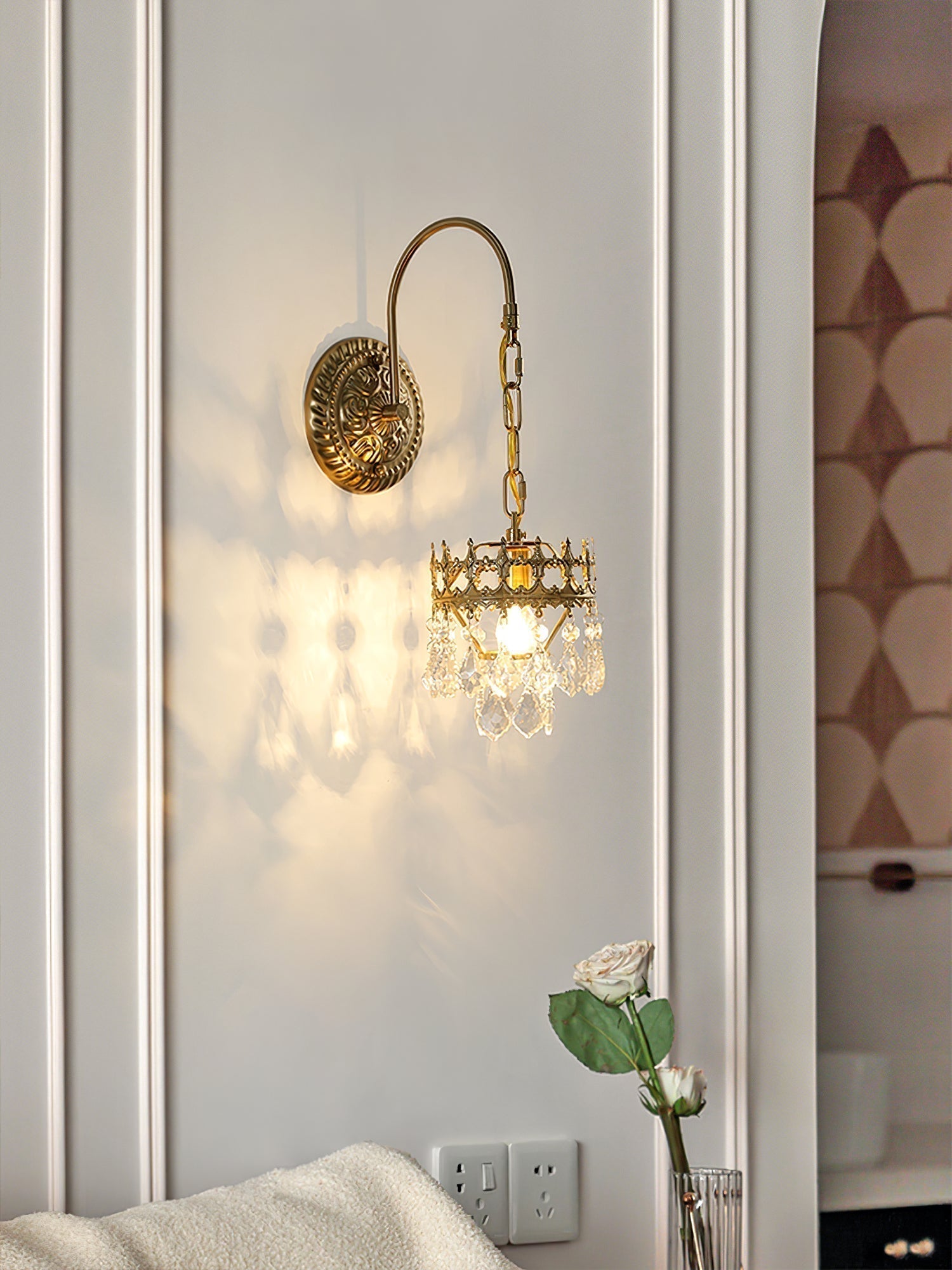 Crystal Crown Sconce - Letslighting