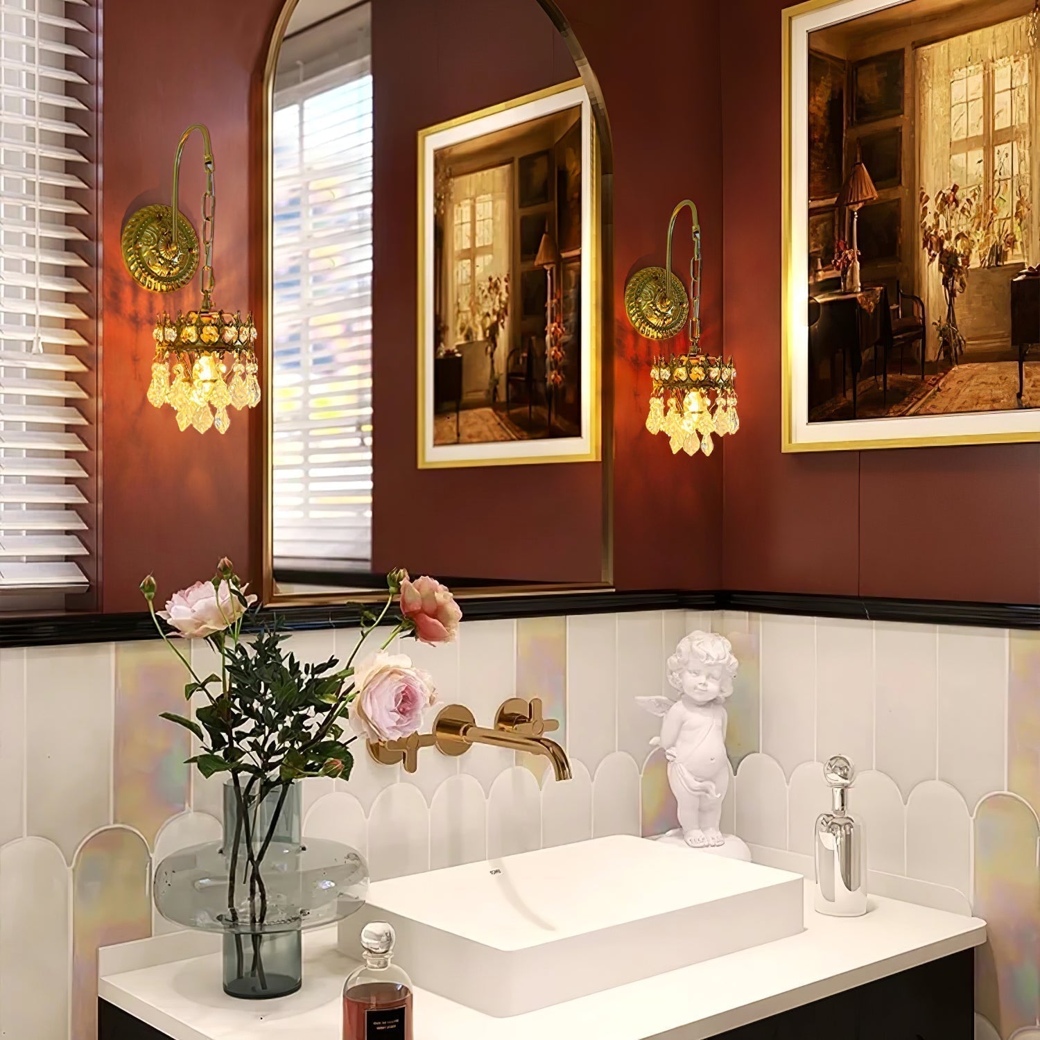 Crystal Crown Sconce - Letslighting