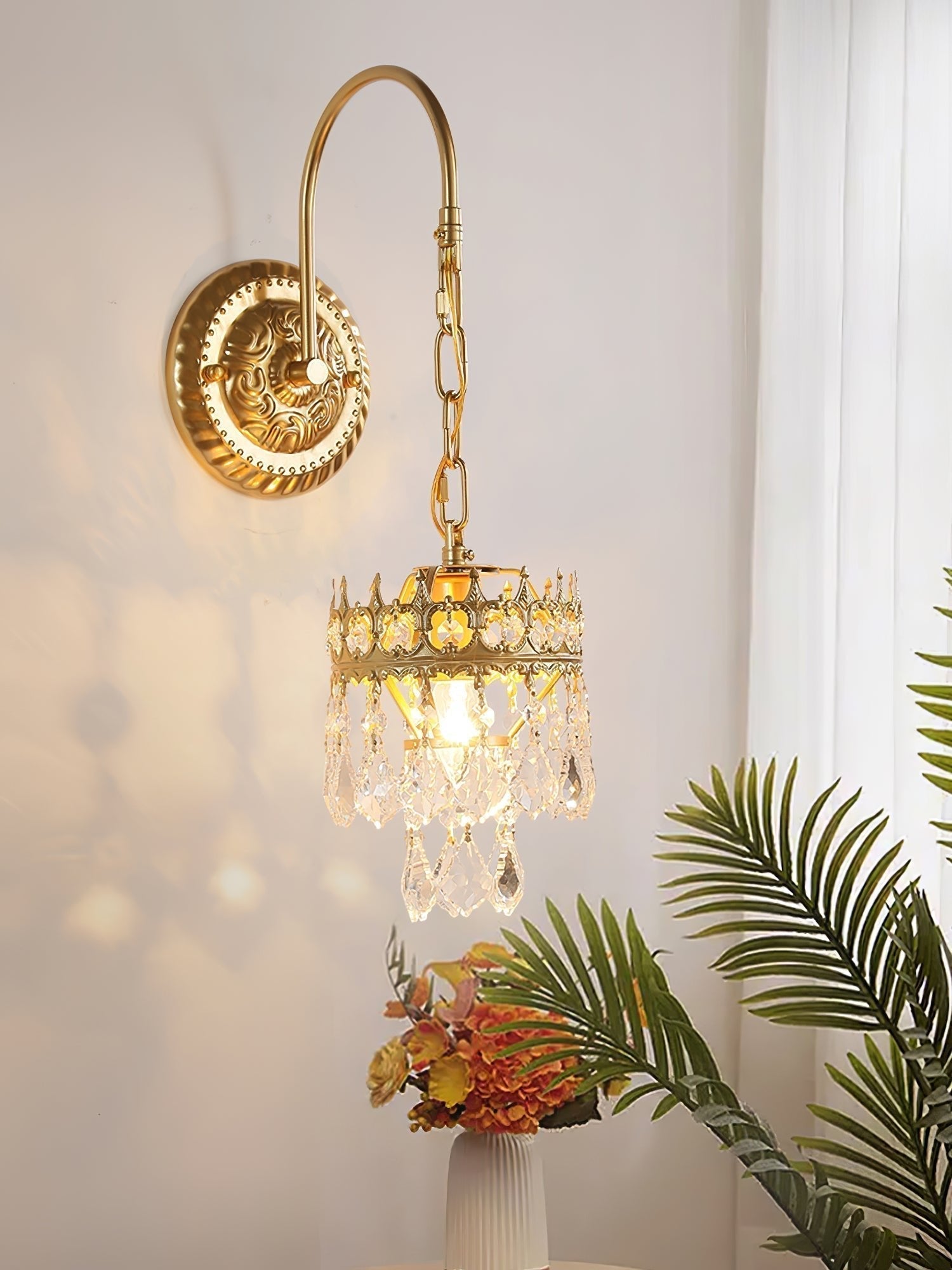 Crystal Crown Sconce - Letslighting