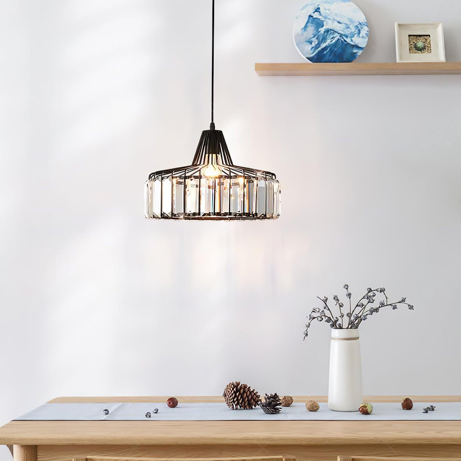 Crystal Drum Pendant Lamp - Letslighting