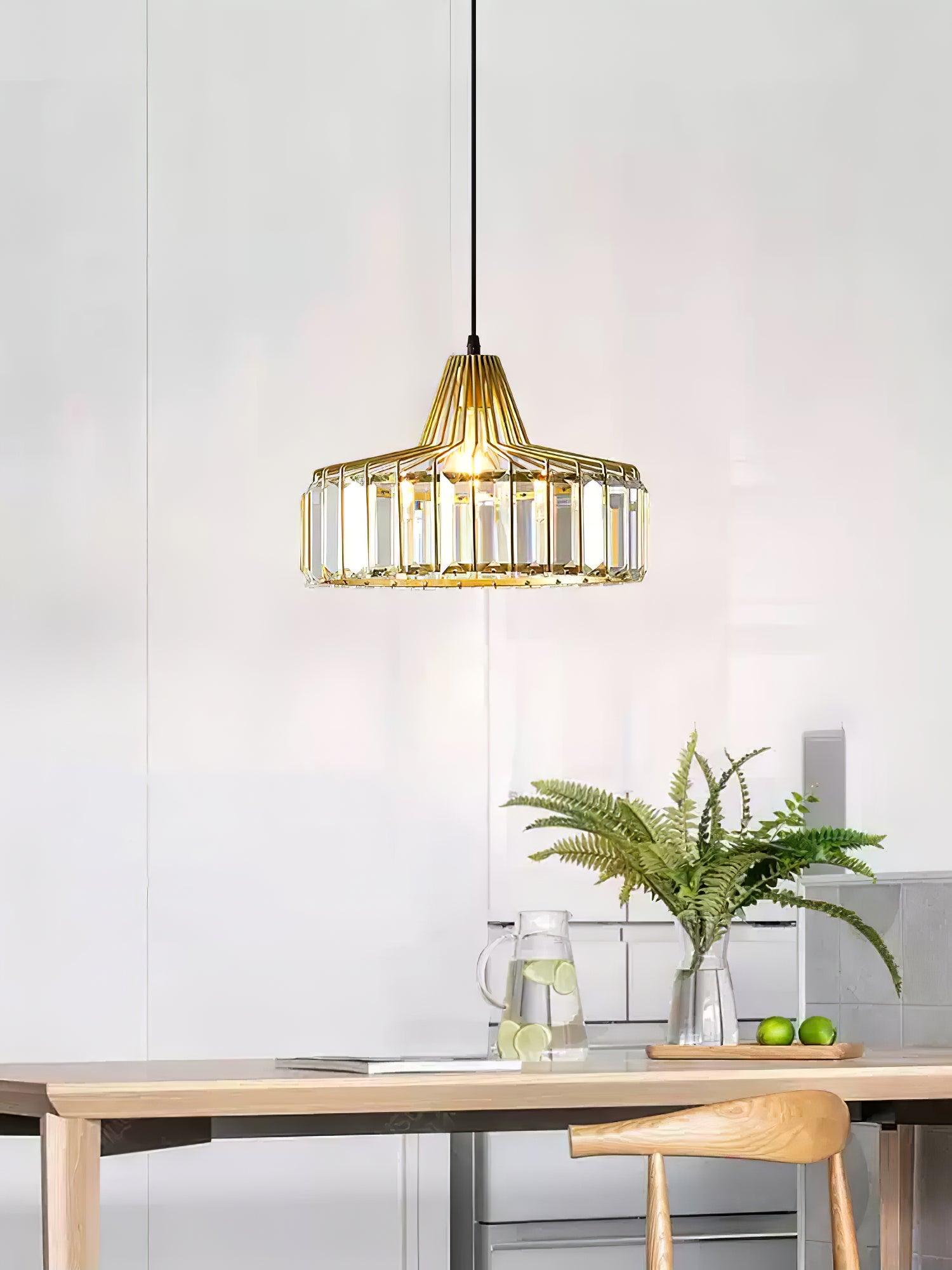 Crystal Drum Pendant Lamp - Letslighting