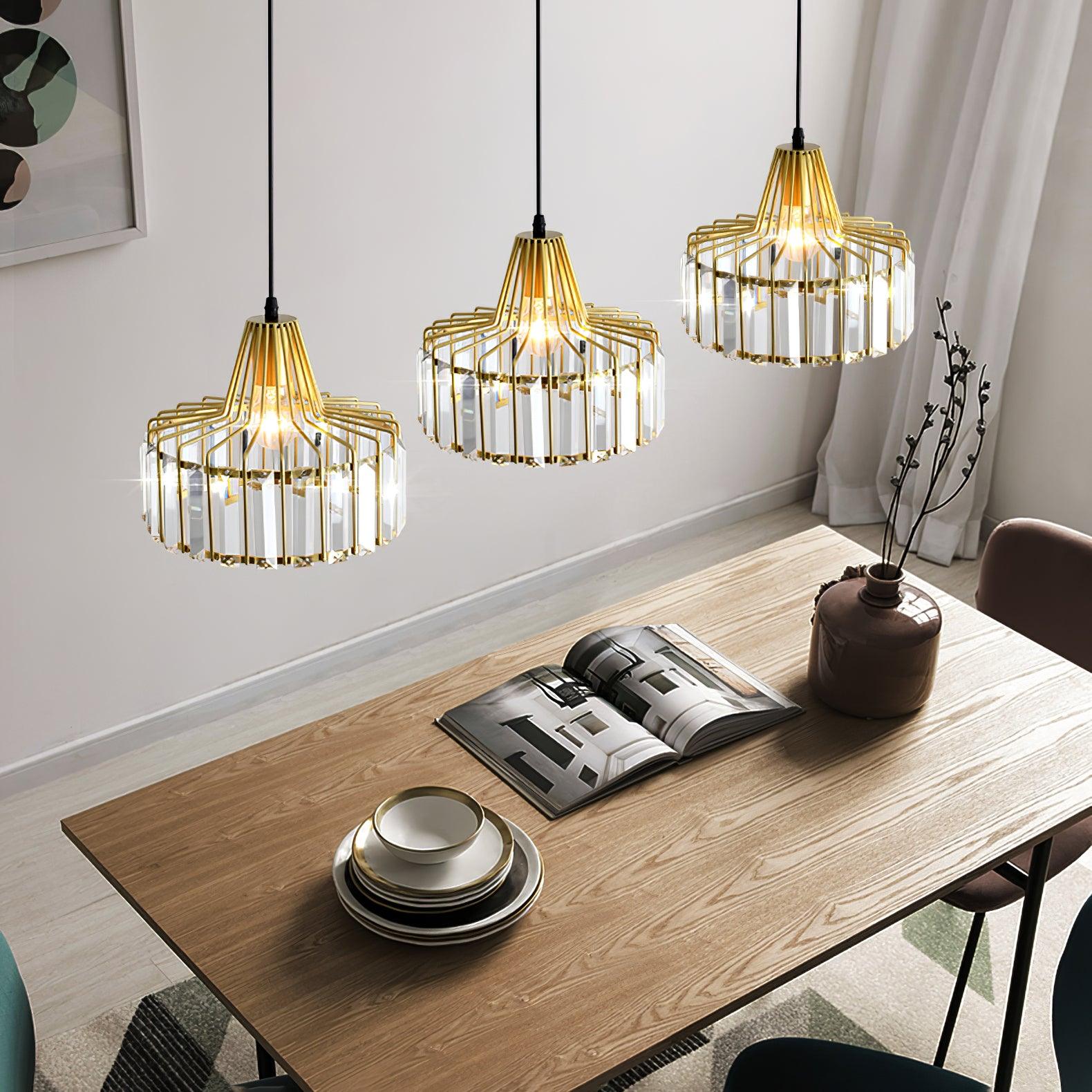 Crystal Drum Pendant Lamp - Letslighting