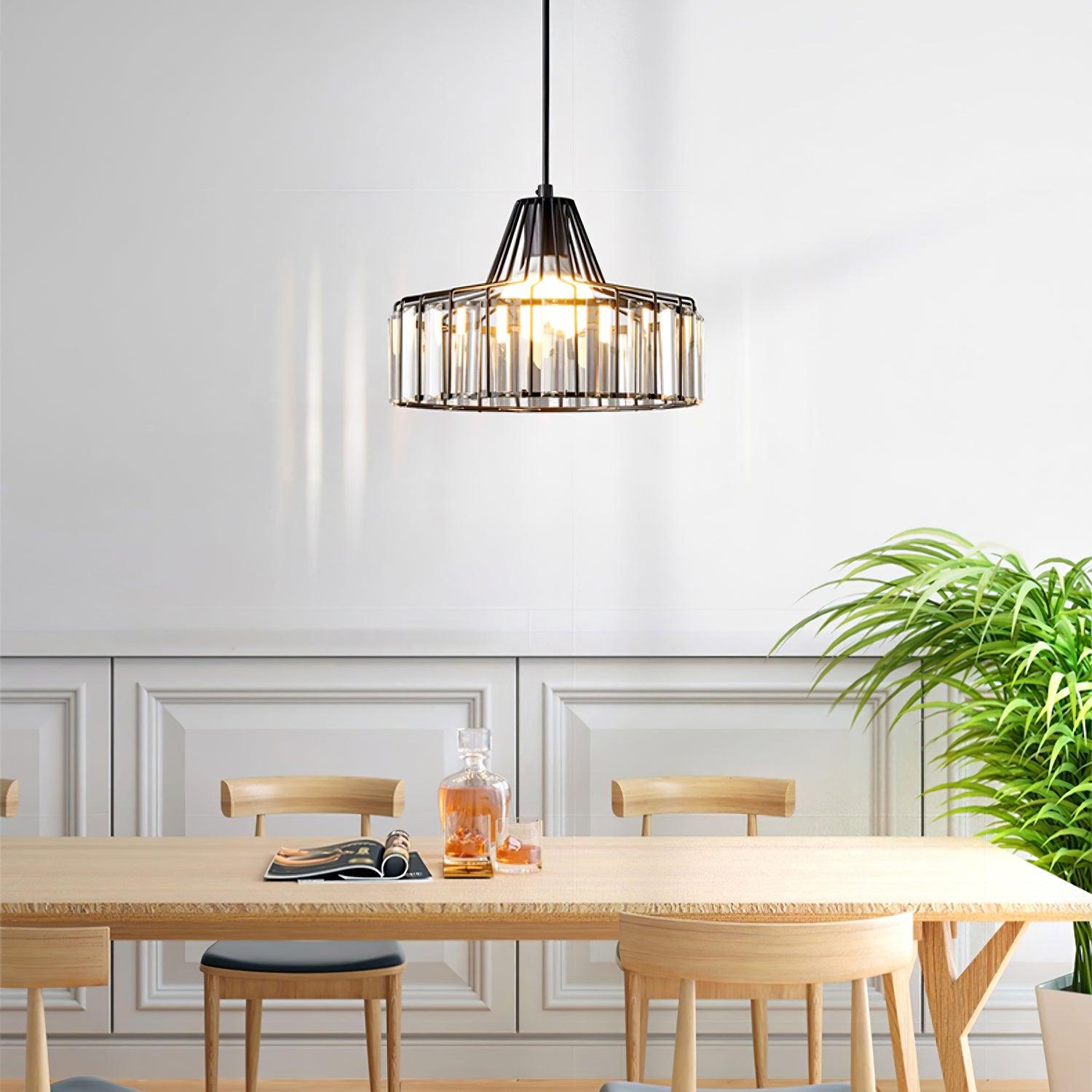 Crystal Drum Pendant Lamp - Letslighting