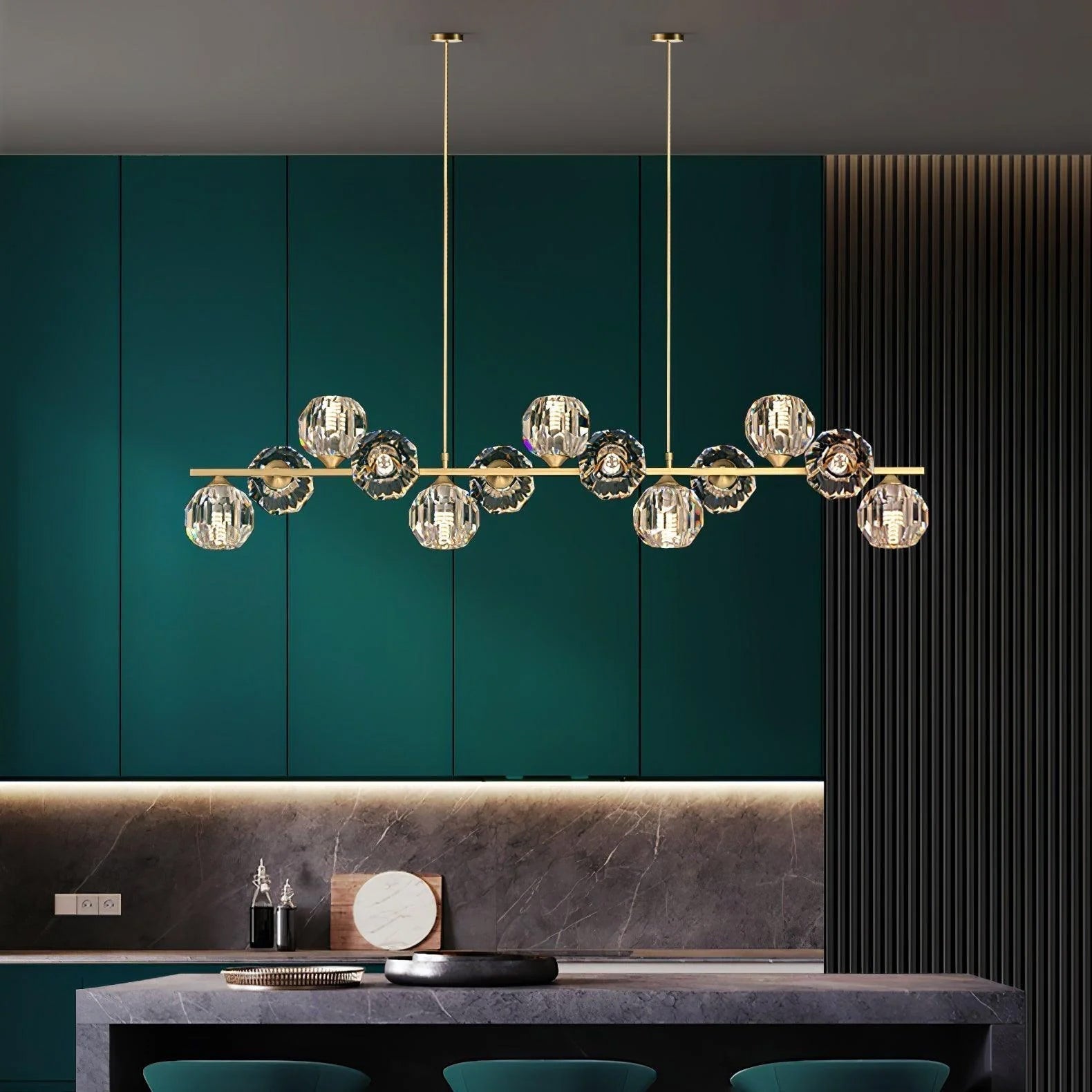 Crystal Glass Ball Chandelier - Letslighting