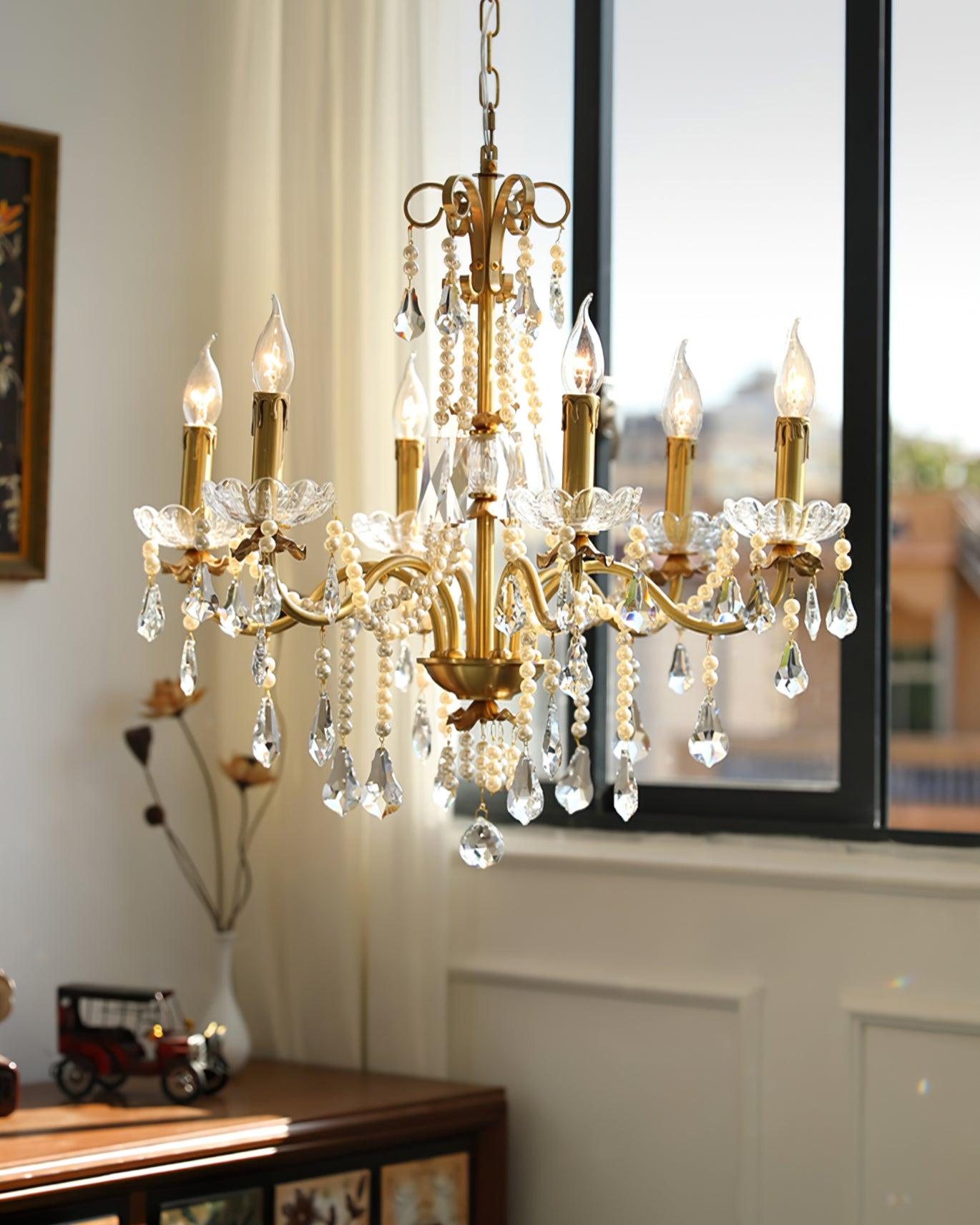 Crystal Pearl Chandelier - Letslighting