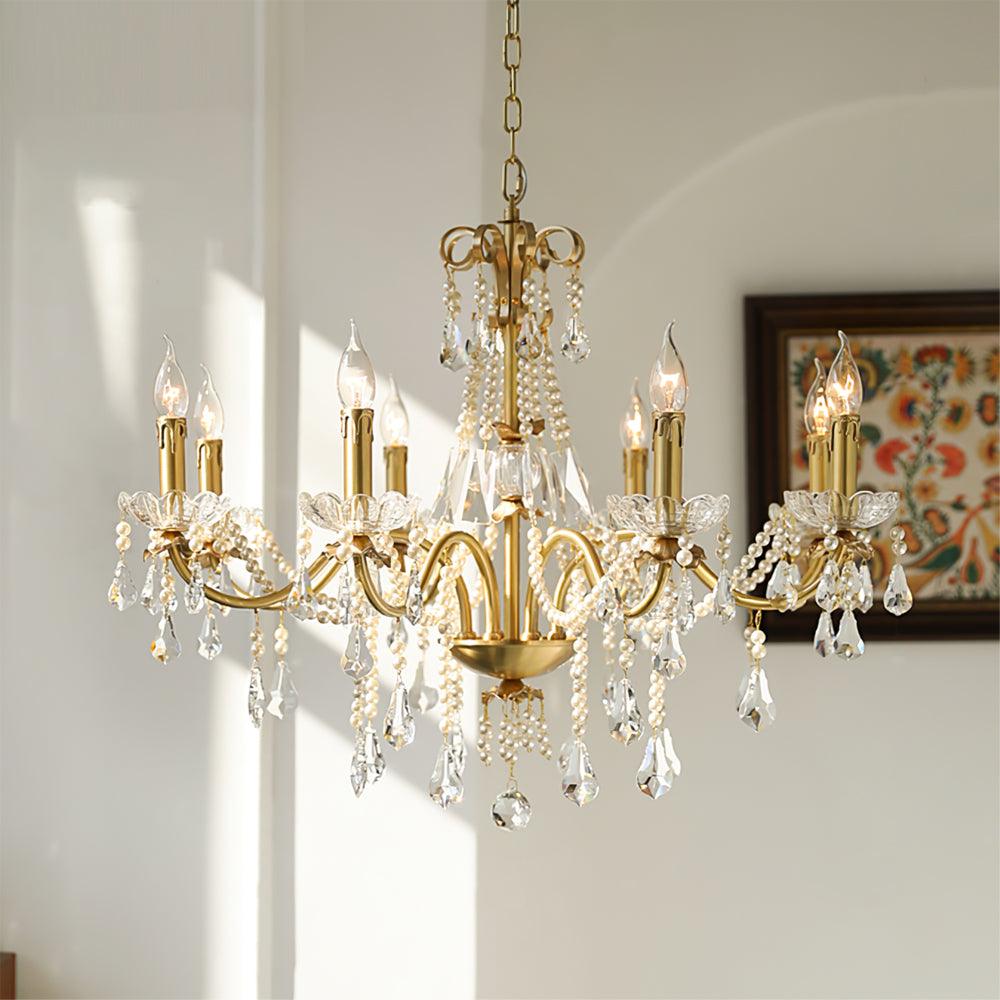 Crystal Pearl Chandelier - Letslighting