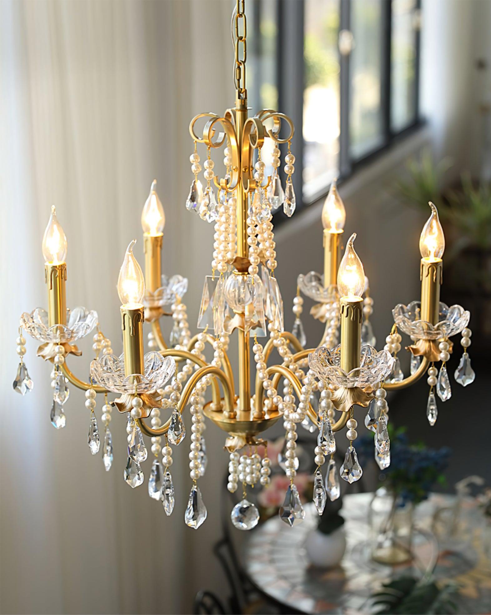 Crystal Pearl Chandelier - Letslighting