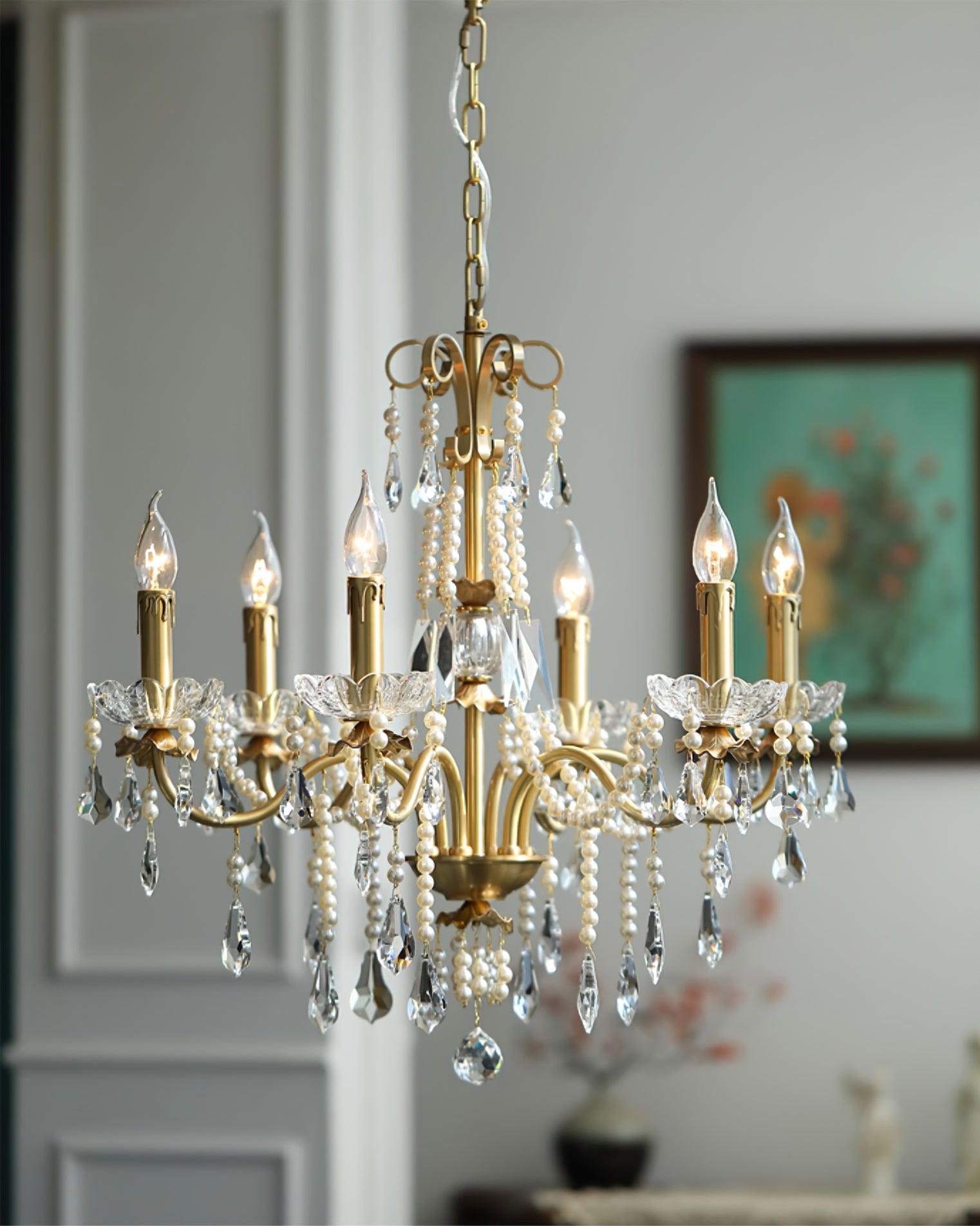 Crystal Pearl Chandelier - Letslighting
