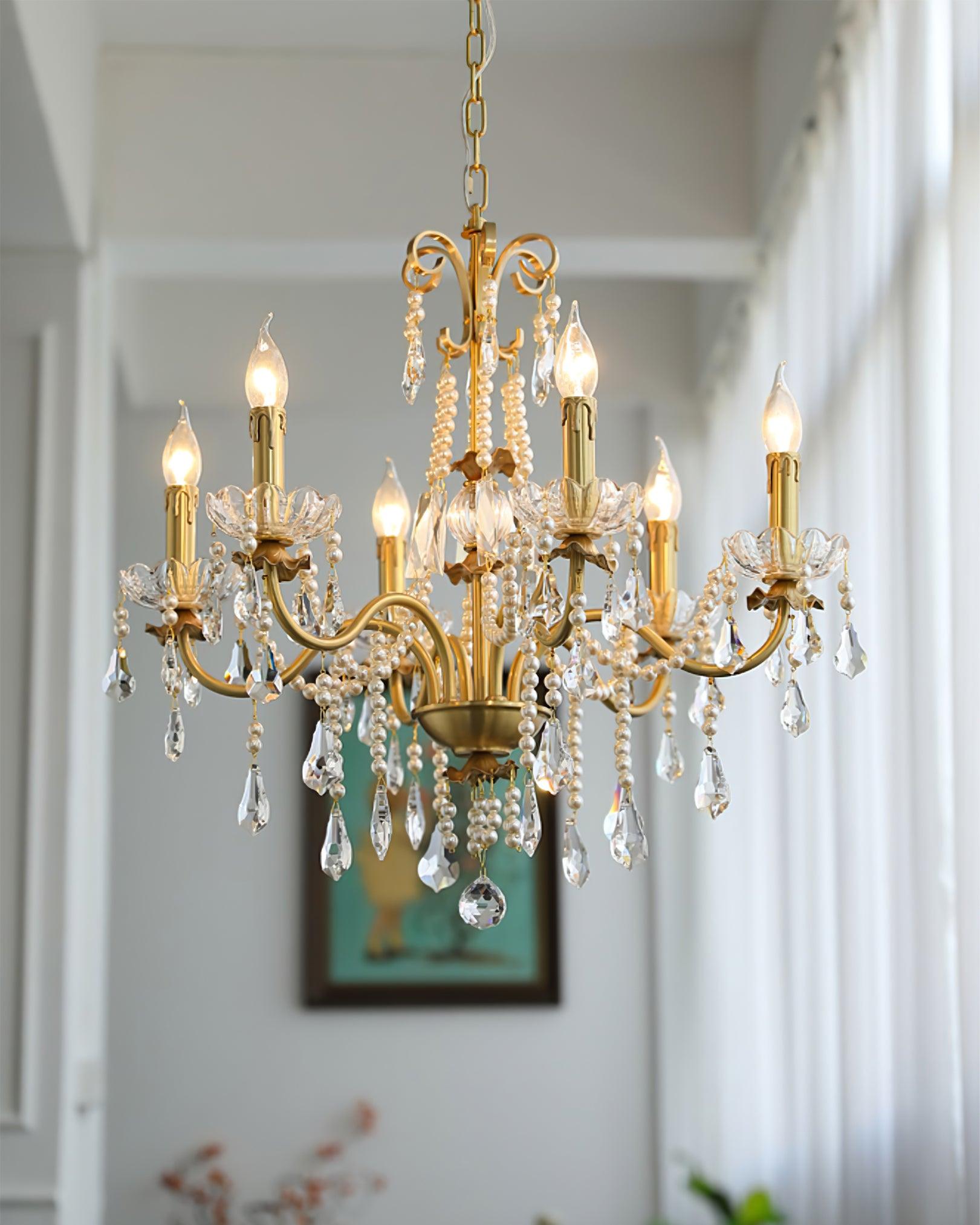 Crystal Pearl Chandelier - Letslighting