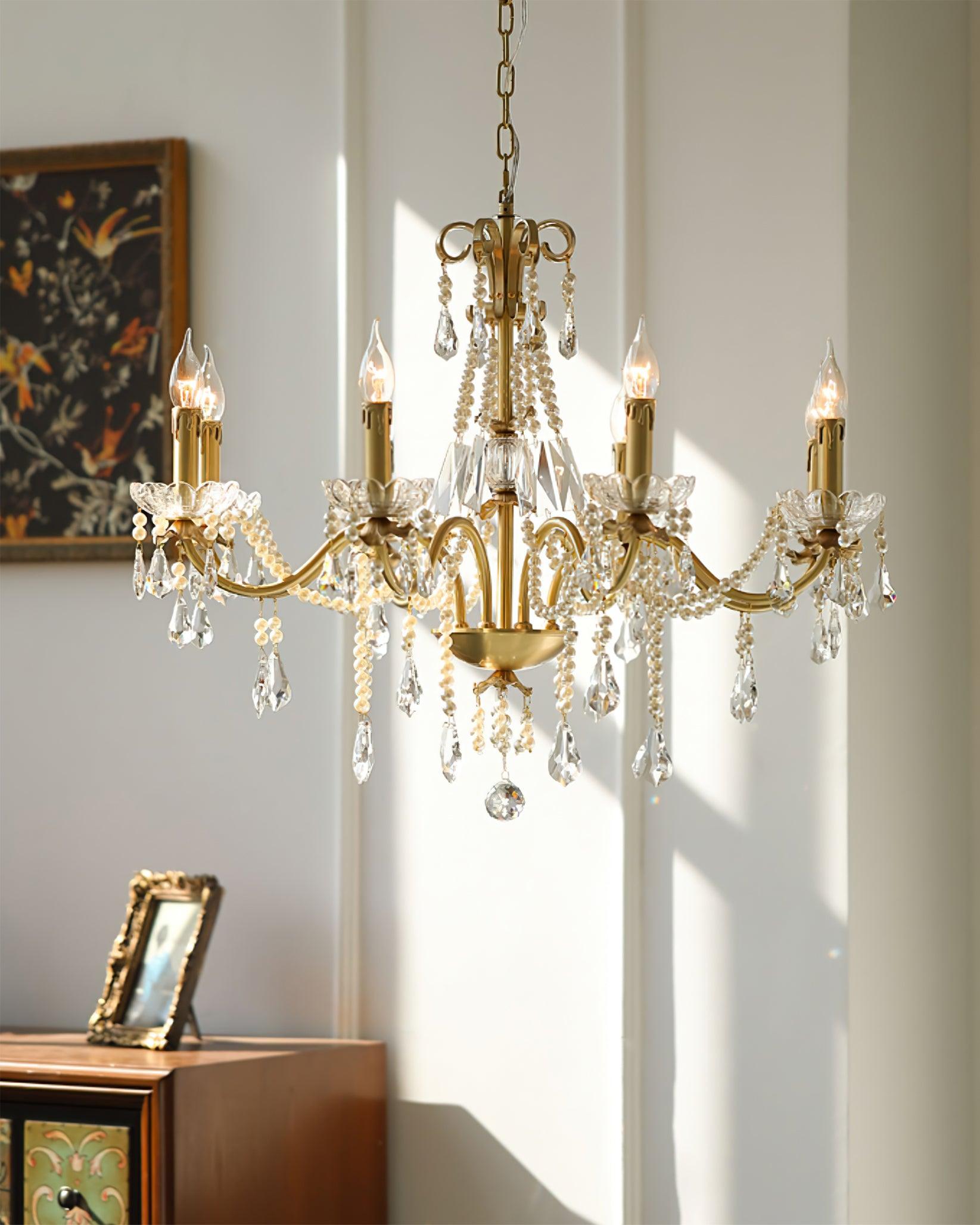 Crystal Pearl Chandelier - Letslighting