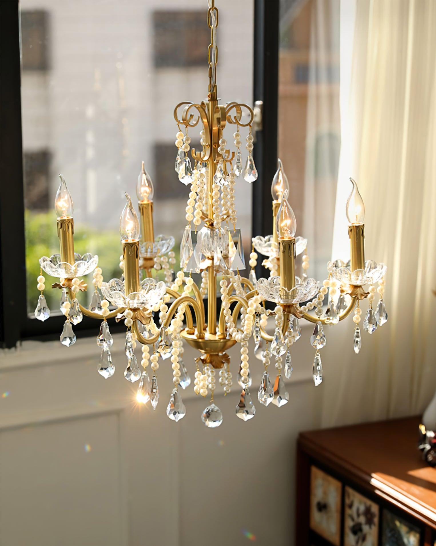 Crystal Pearl Chandelier - Letslighting
