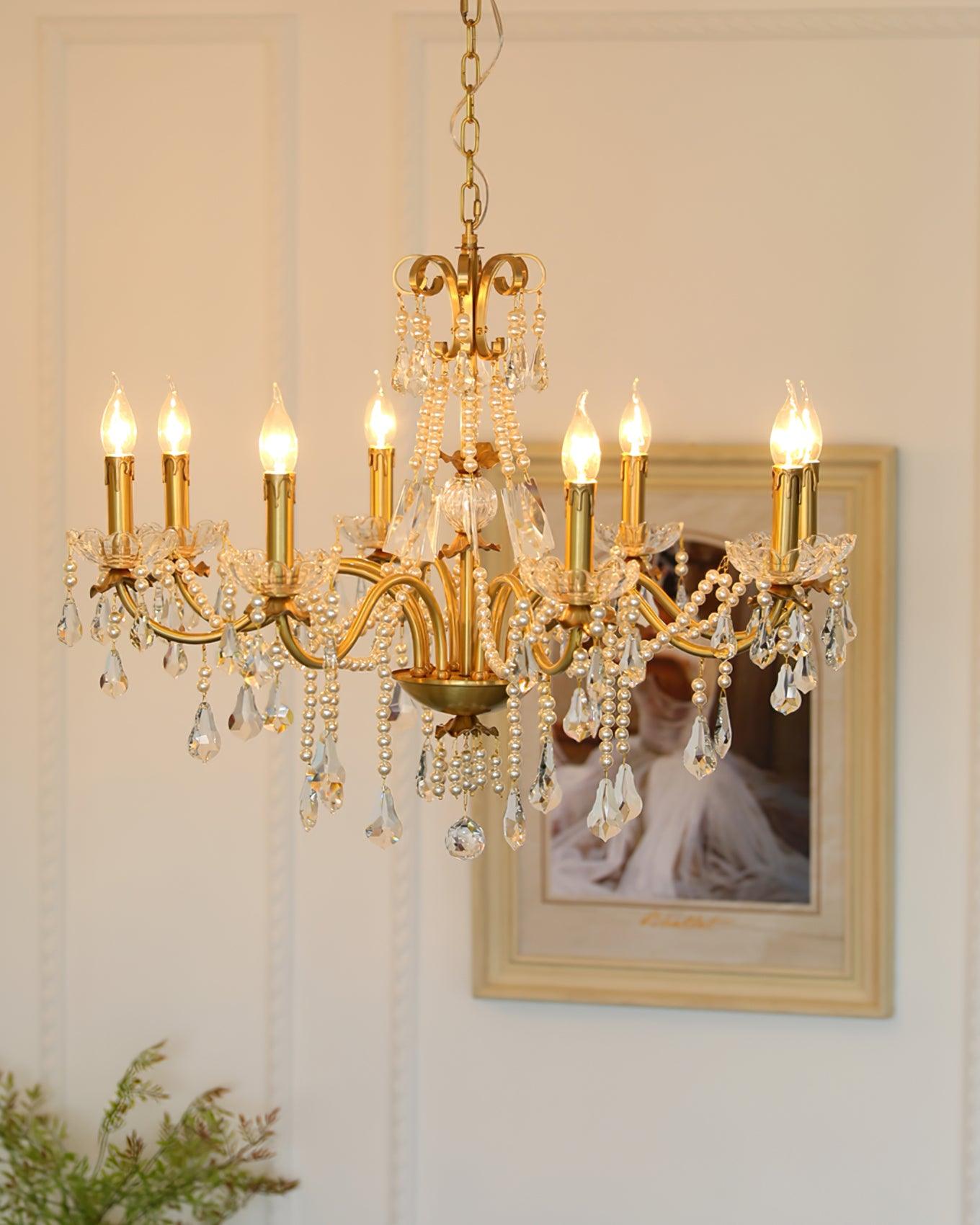 Crystal Pearl Chandelier - Letslighting
