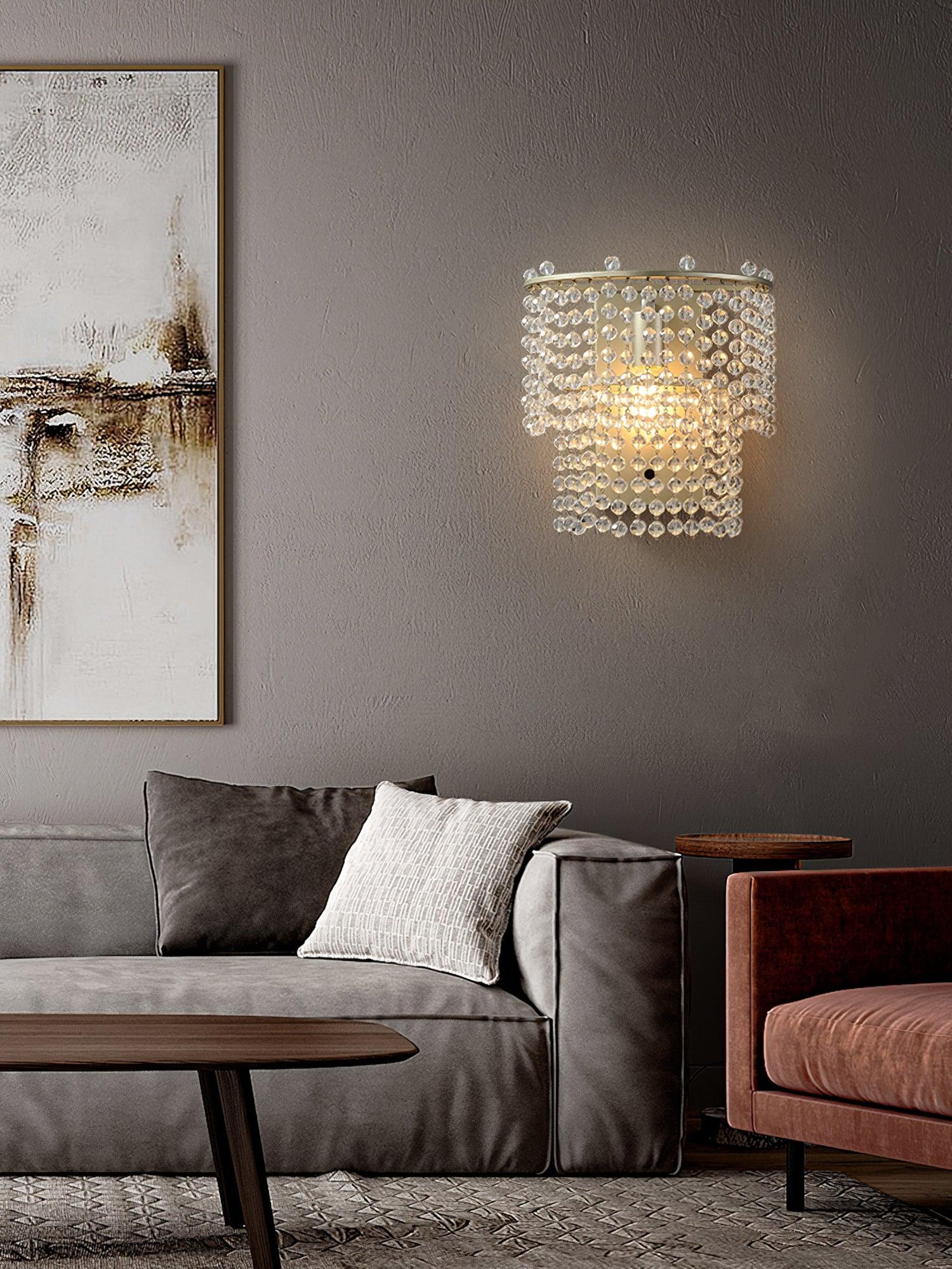 Crystal Waterfall Wall Light - Letslighting