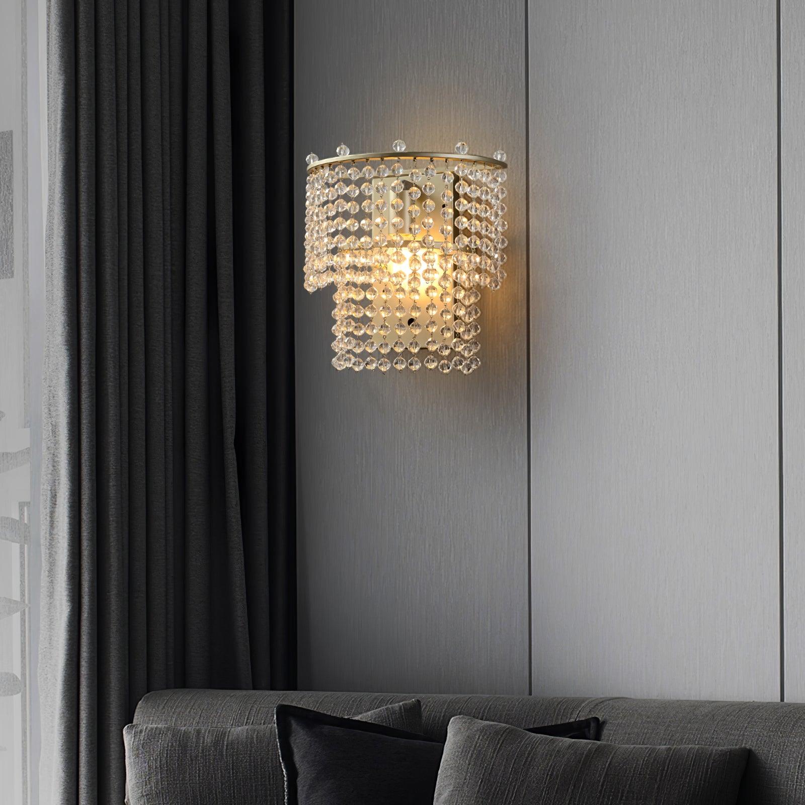 Crystal Waterfall Wall Light - Letslighting