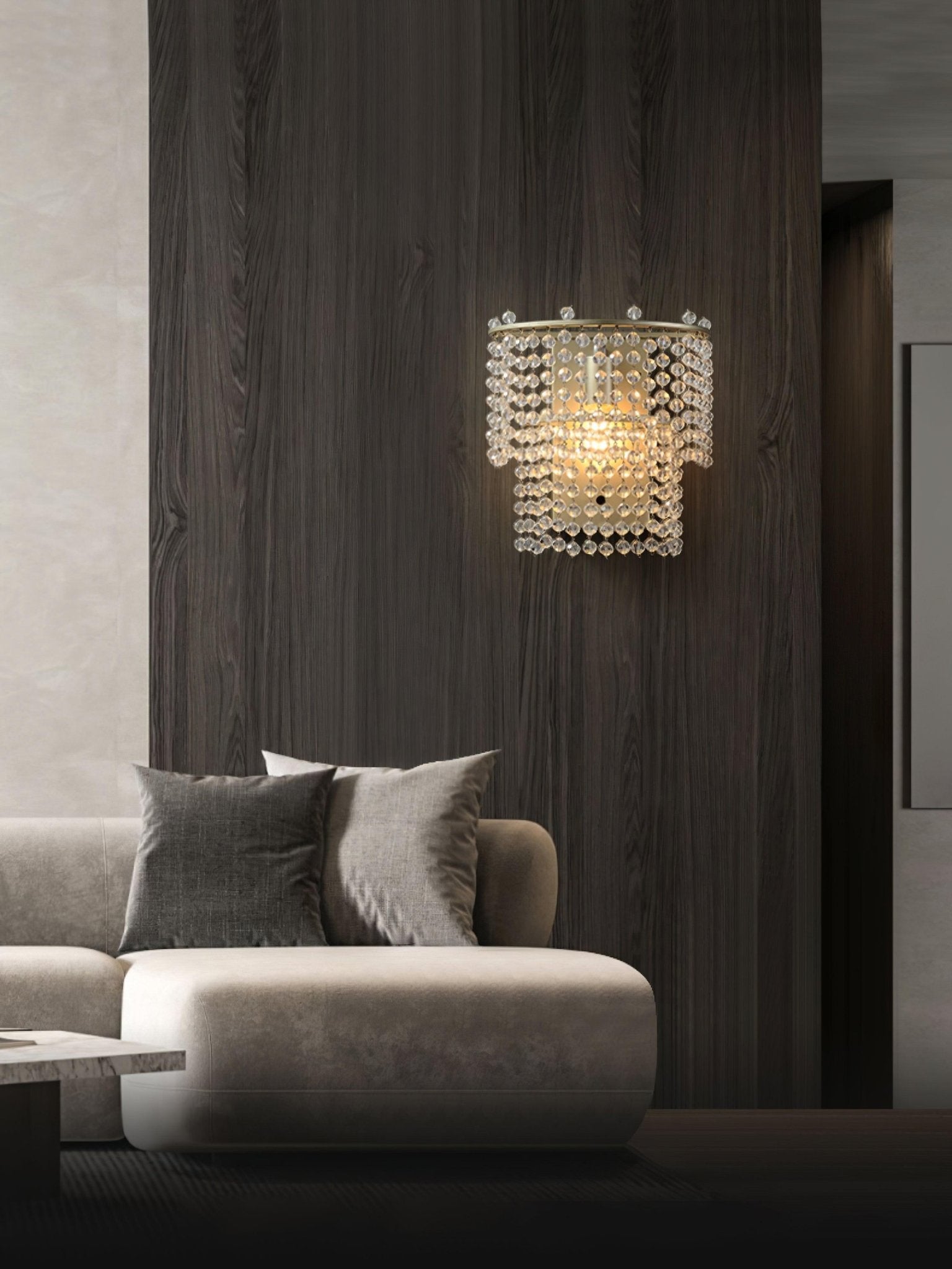 Crystal Waterfall Wall Light - Letslighting