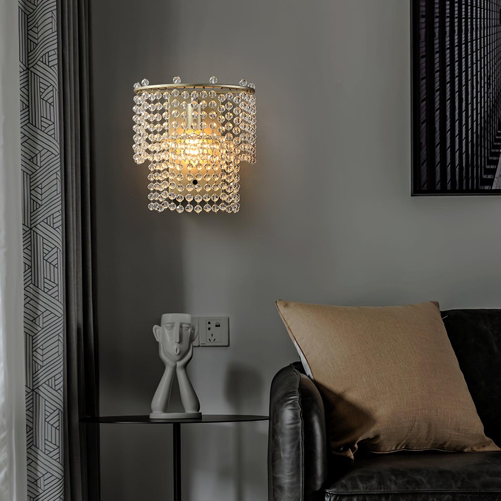 Crystal Waterfall Wall Light - Letslighting