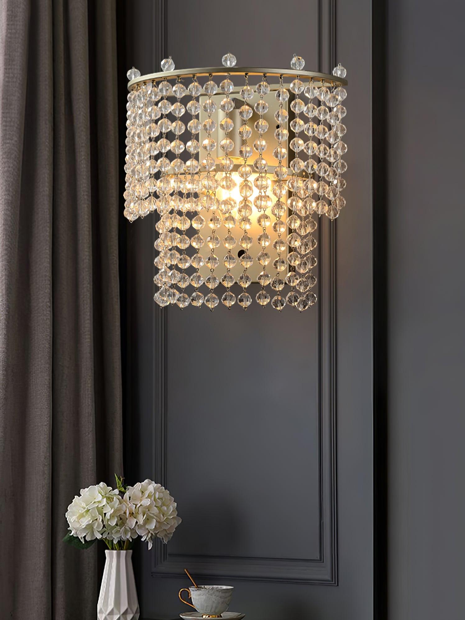Crystal Waterfall Wall Light - Letslighting