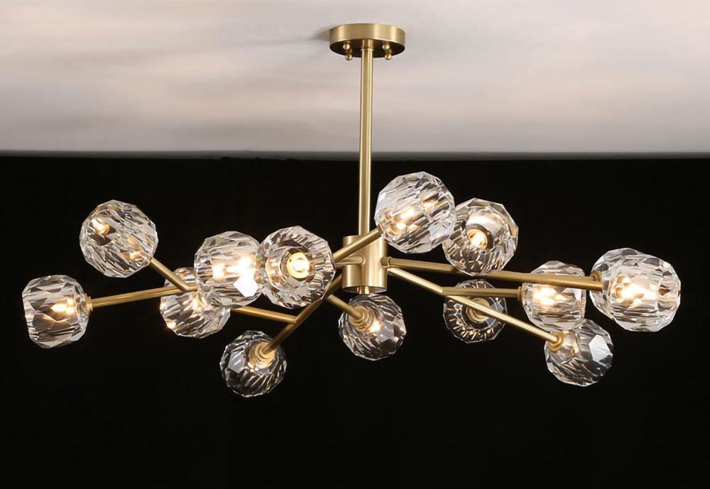 Crystal Ball Round Cluster Chandelier - Letslighting