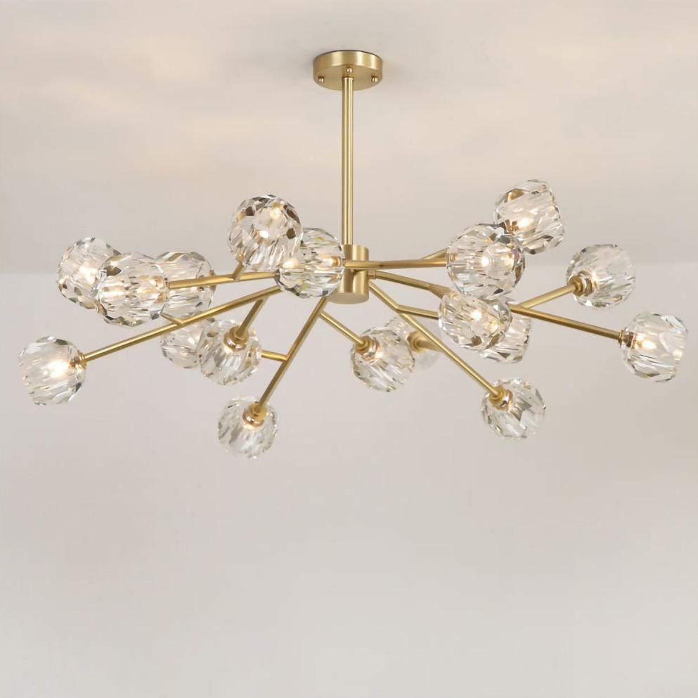 Crystal Ball Round Cluster Chandelier - Letslighting