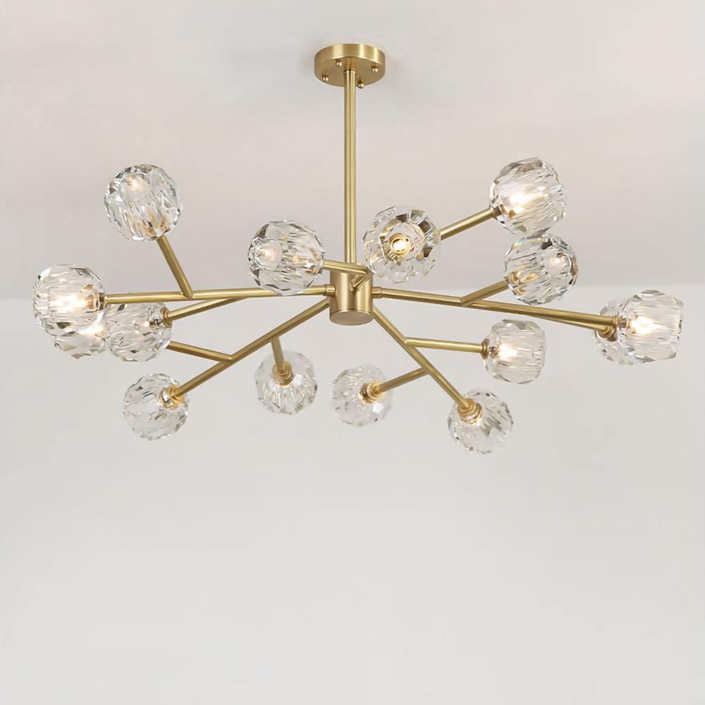Crystal Ball Round Cluster Chandelier - Letslighting