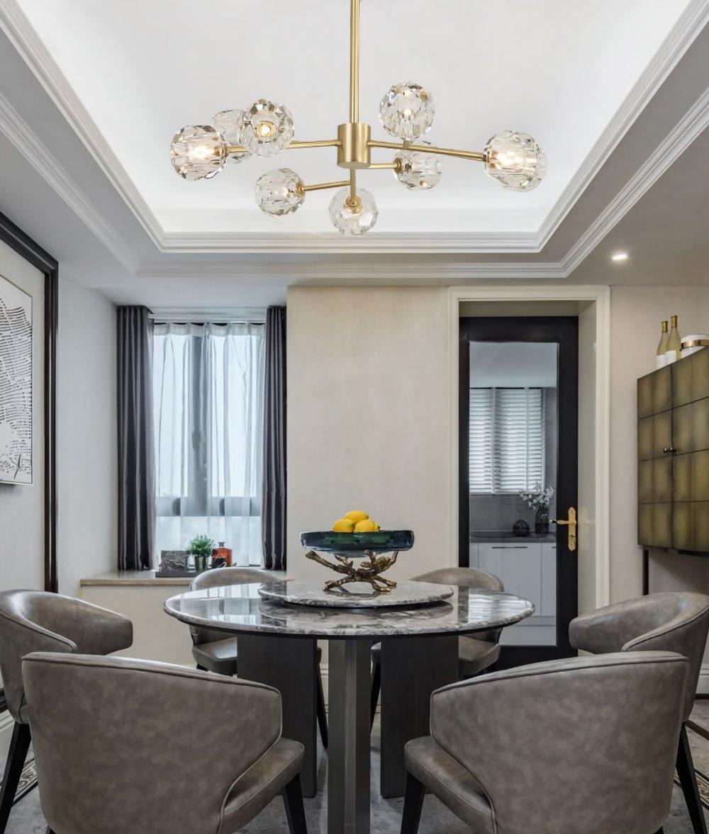 Crystal Ball Round Cluster Chandelier - Letslighting