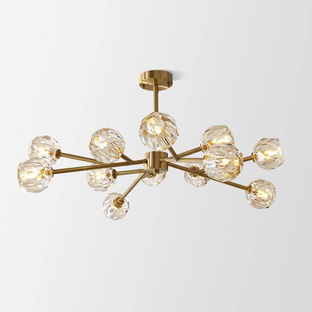 Crystal Ball Round Cluster Chandelier - Letslighting