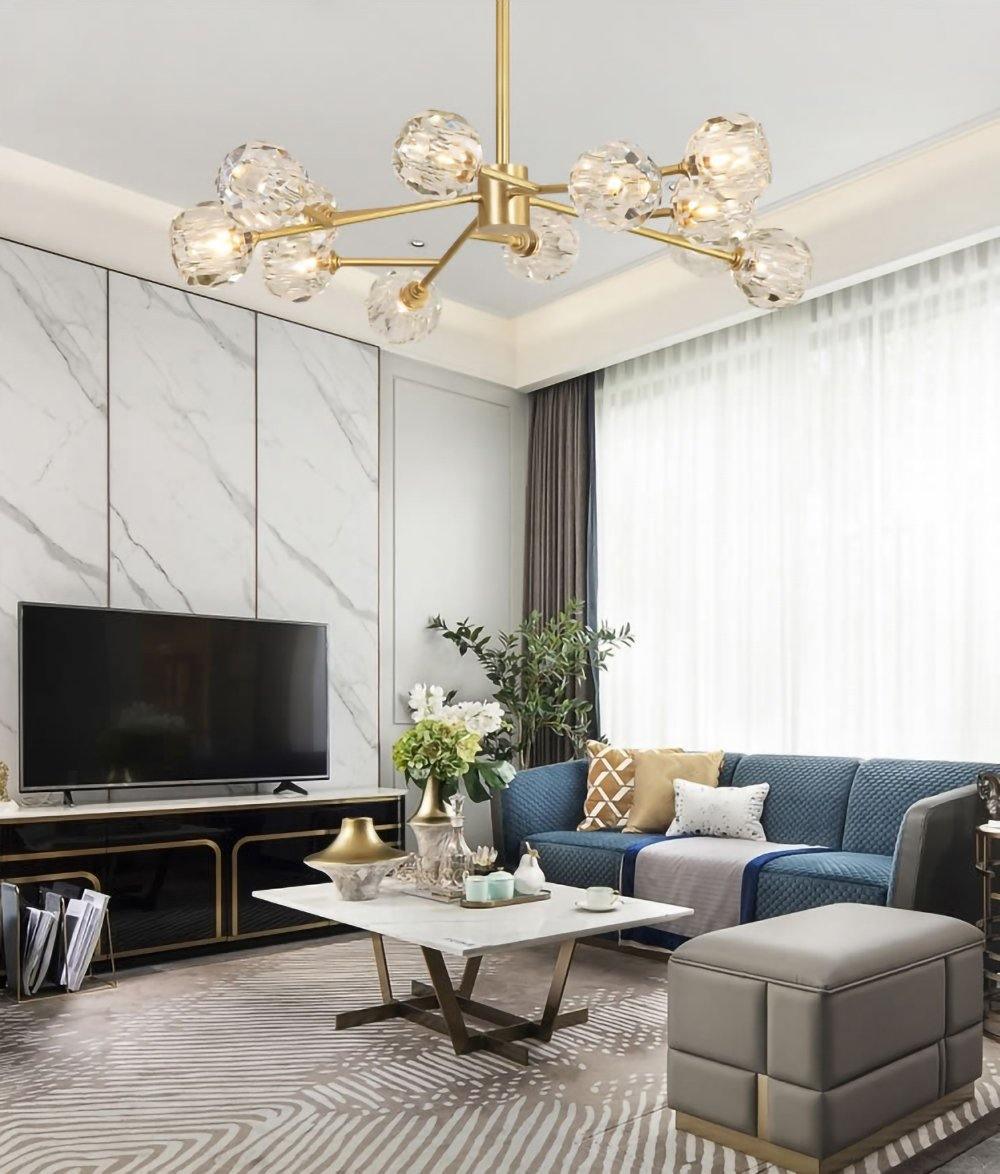 Crystal Ball Round Cluster Chandelier - Letslighting