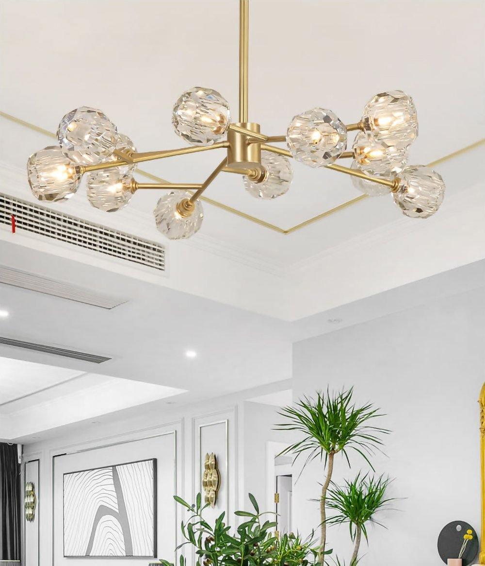 Crystal Ball Round Cluster Chandelier - Letslighting