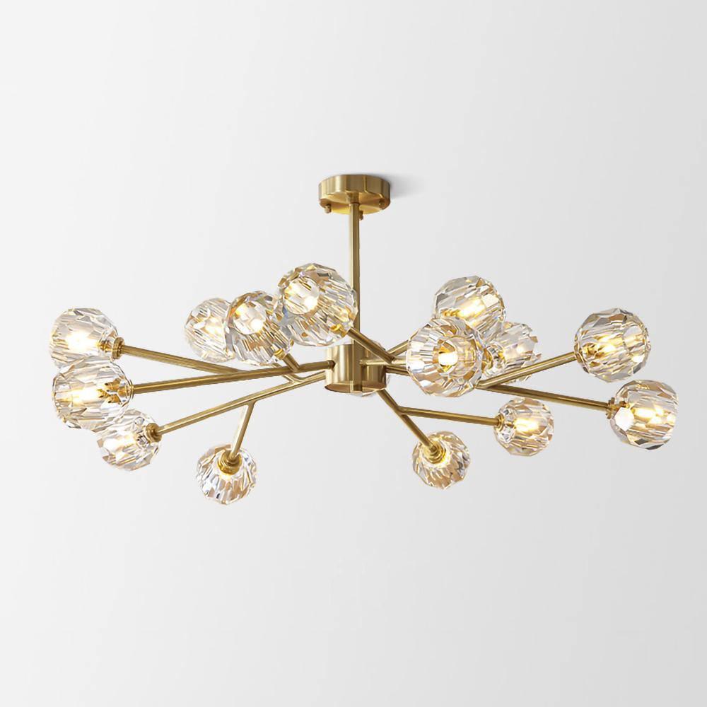 Crystal Ball Round Cluster Chandelier - Letslighting