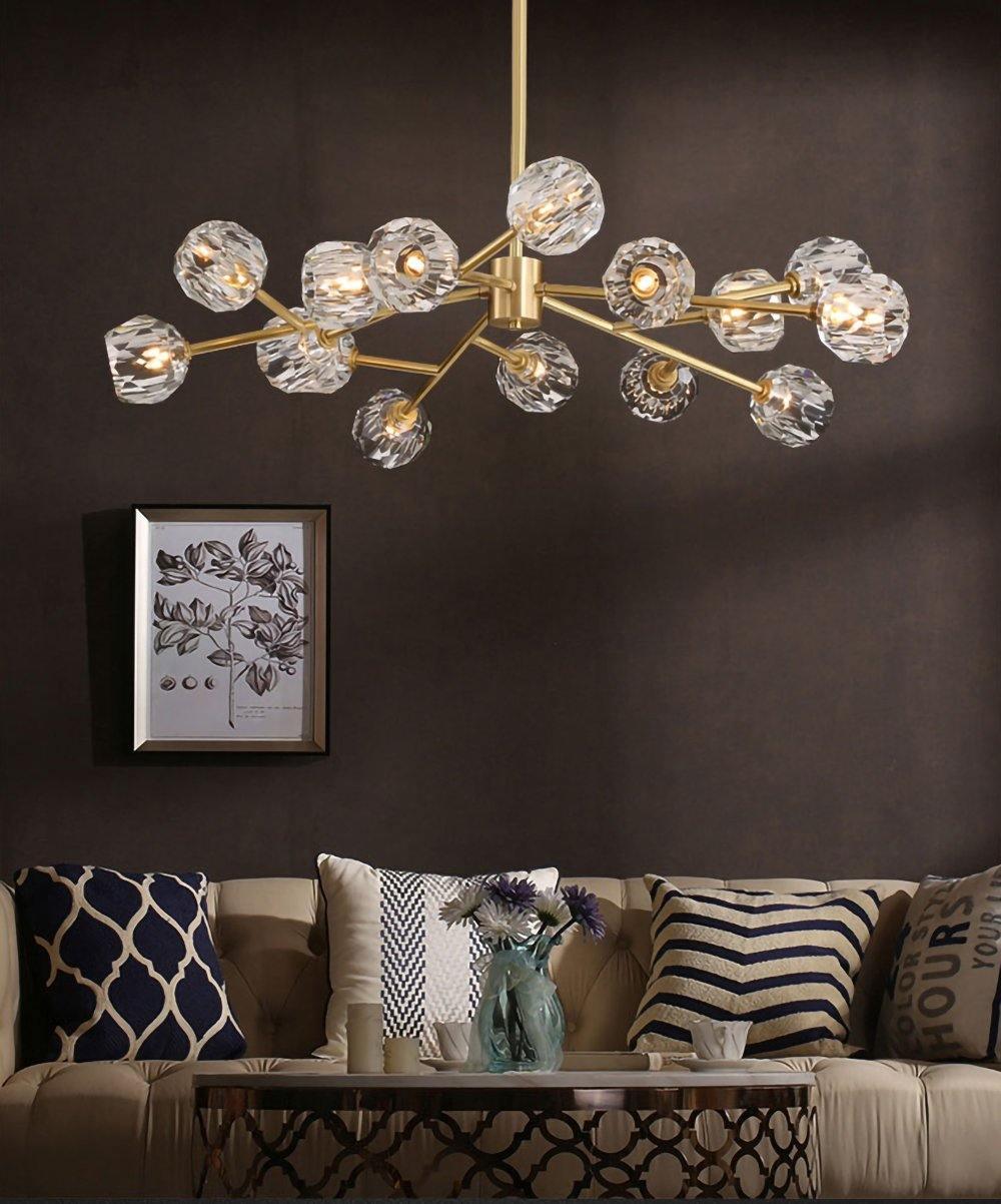 Crystal Ball Round Cluster Chandelier - Letslighting
