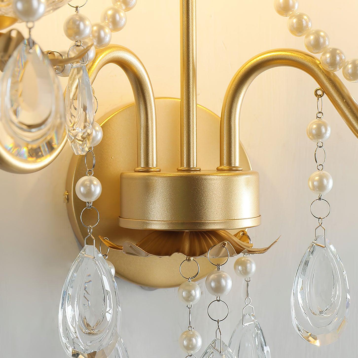 Crystal Pearl Chain Wall Lamp - Letslighting