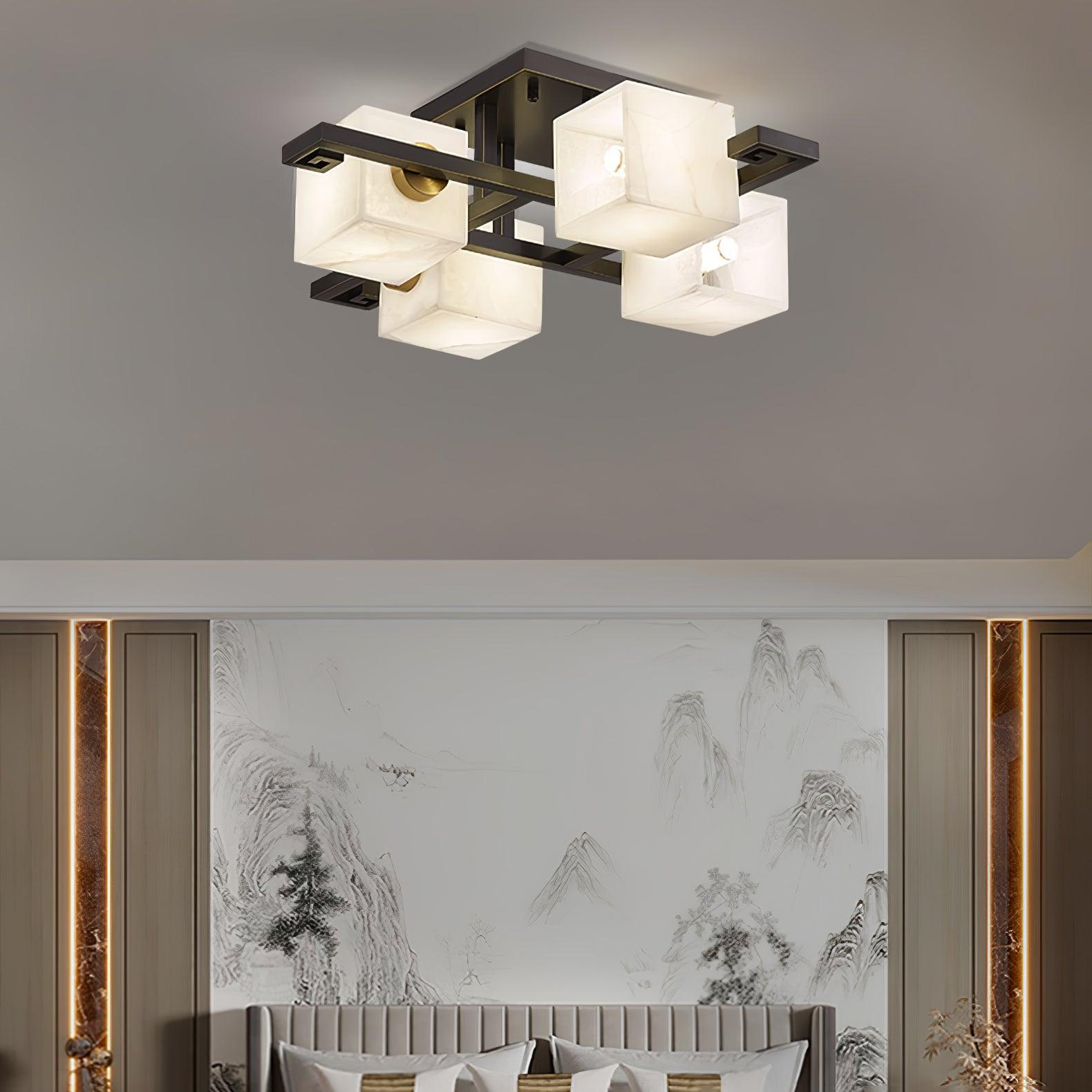 Kaelen Alabaster Ceiling Light - Letslighting